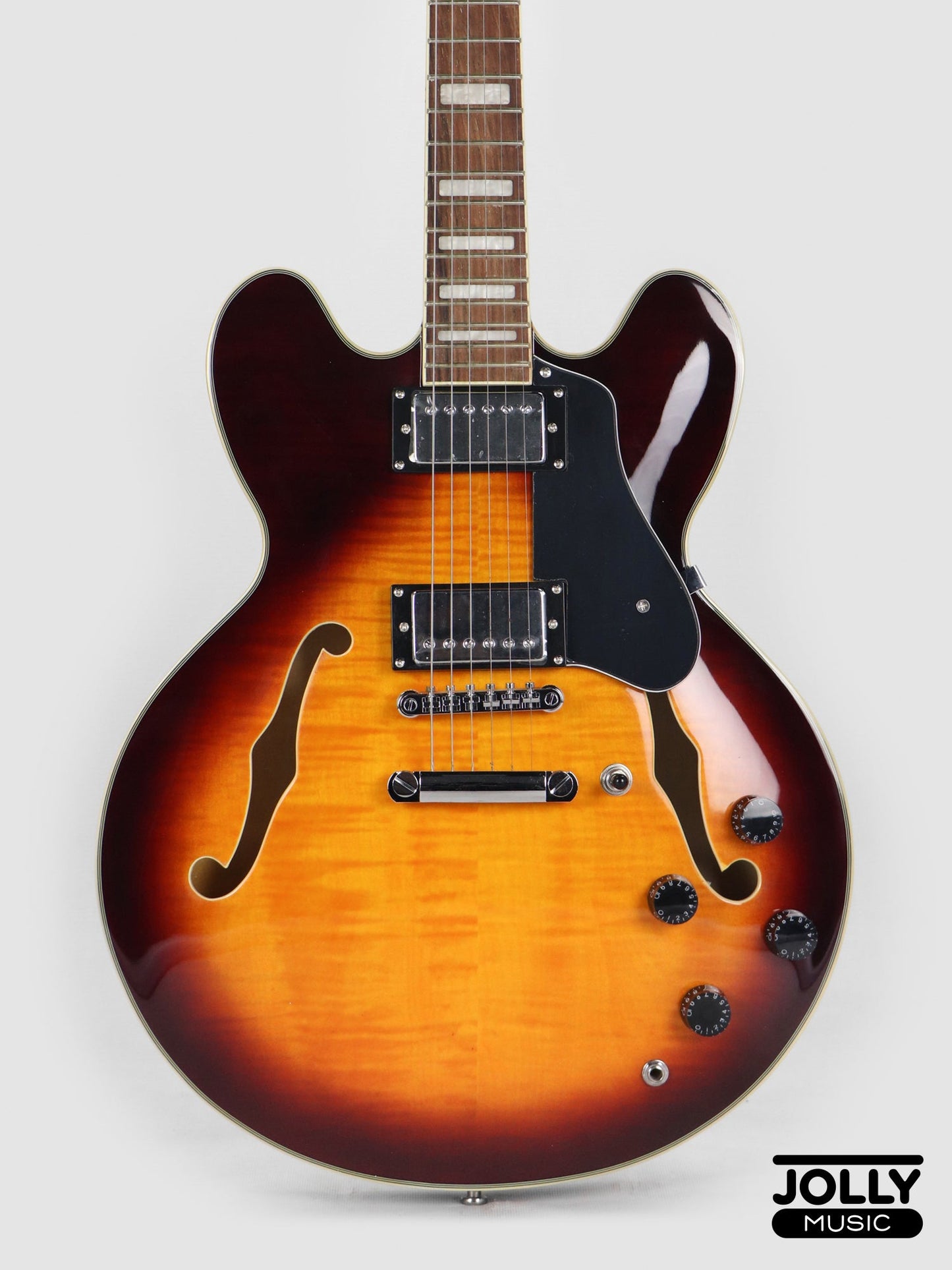 Smiger S-G16 Semi-Hollow Electric Guitar - Sunburst