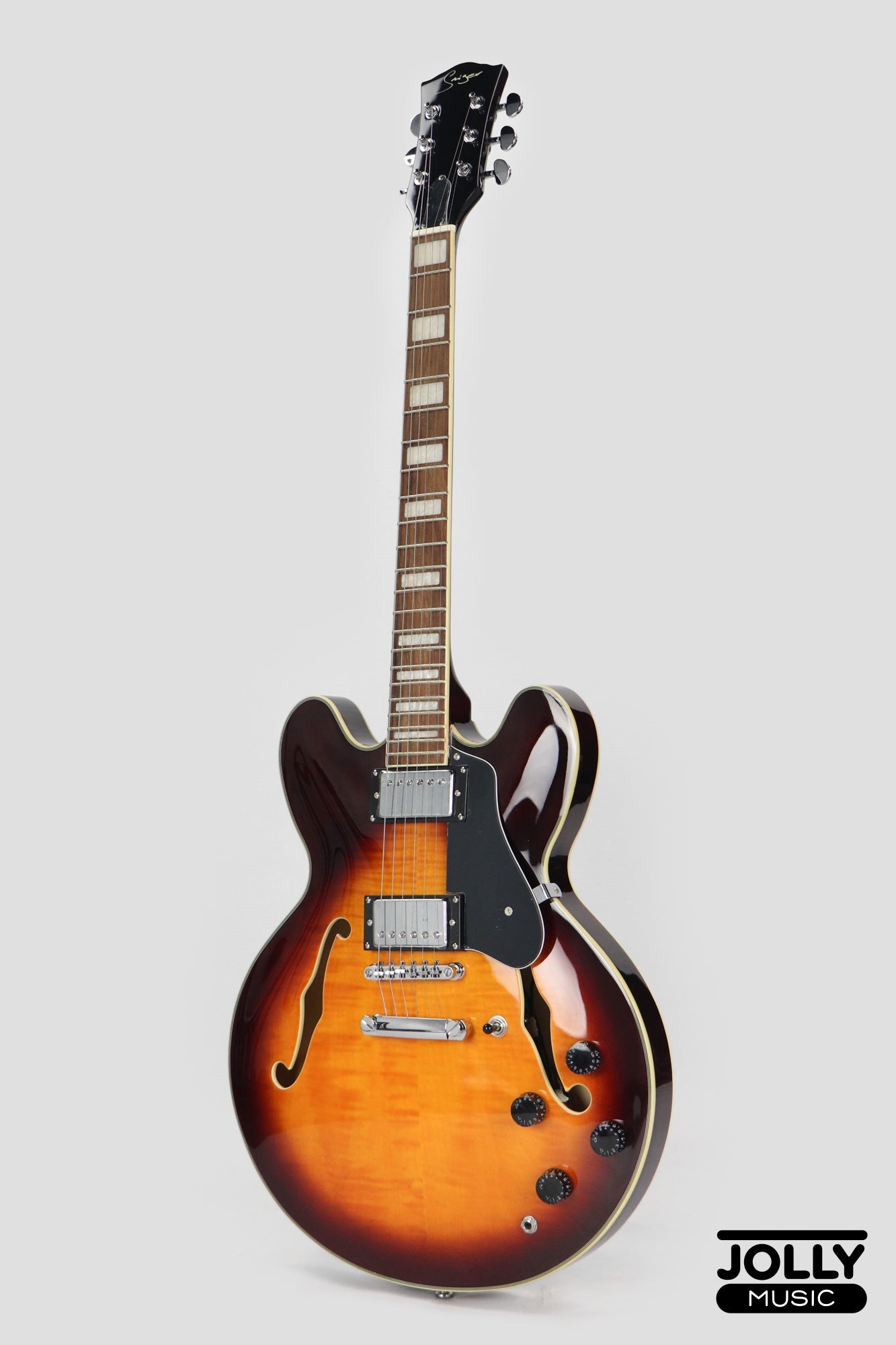 Smiger S-G16 Semi-Hollow Electric Guitar - Sunburst