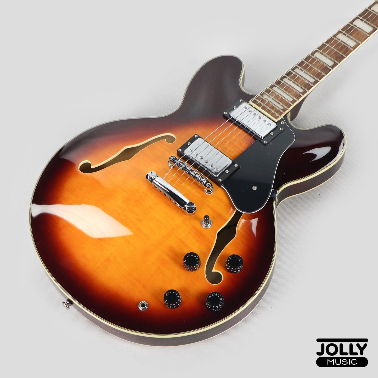 Smiger S-G16 Semi-Hollow Electric Guitar - Sunburst