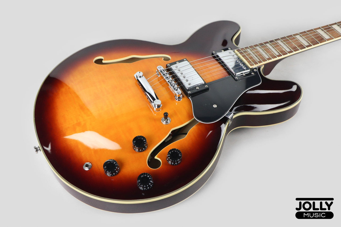 Smiger S-G16 Semi-Hollow Electric Guitar - Sunburst