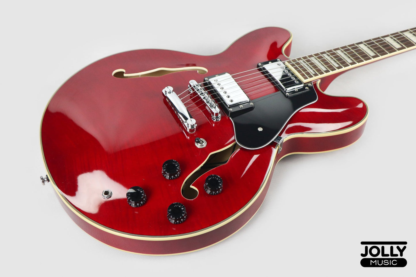 Smiger S-G16 Semi-Hollow Electric Guitar - Red