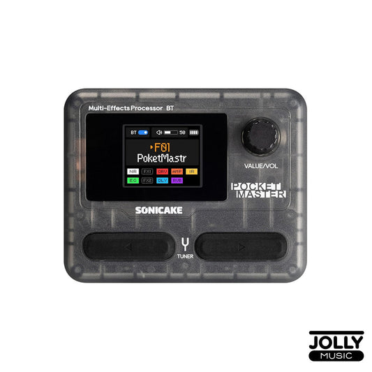Sonicake Pocket Master QME-10BK Multi-Effects Pedal - Transparent Black