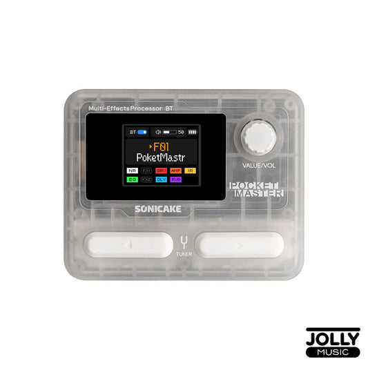 Sonicake Pocket Master QME-10TWH Multi-Effects Pedal - Transparent White