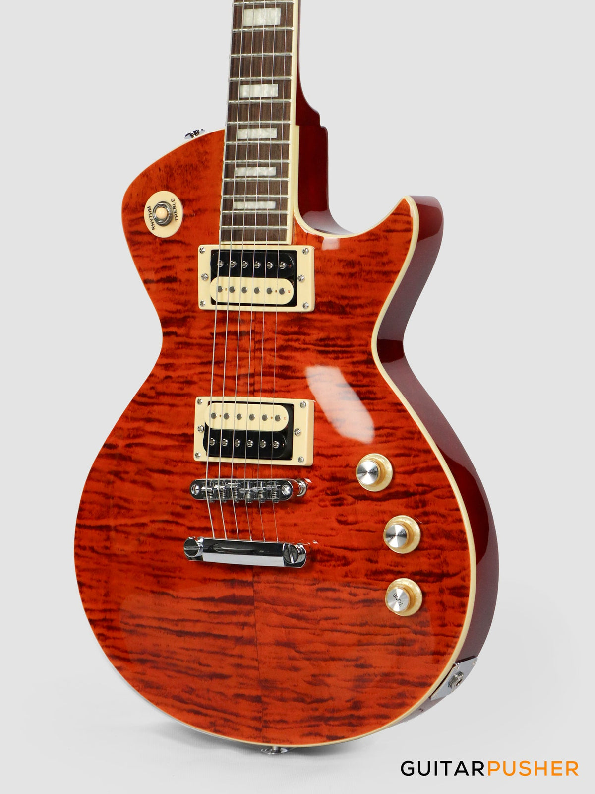 Tagima Mirach FL Flamed Maple Top Les Paul (Transparent Amber)