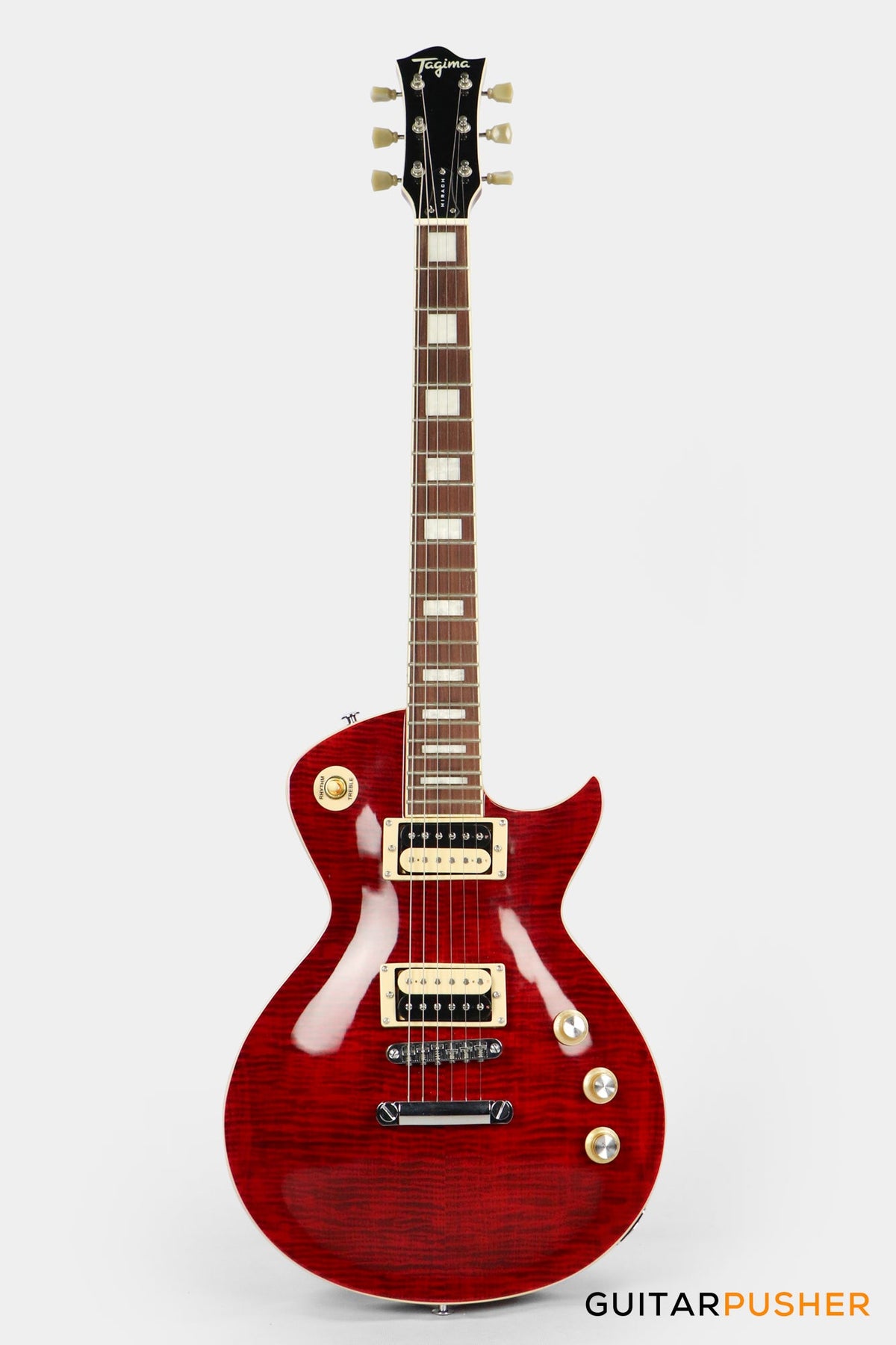 Tagima Mirach FL Flamed Maple Top Les Paul (Transparent Red)