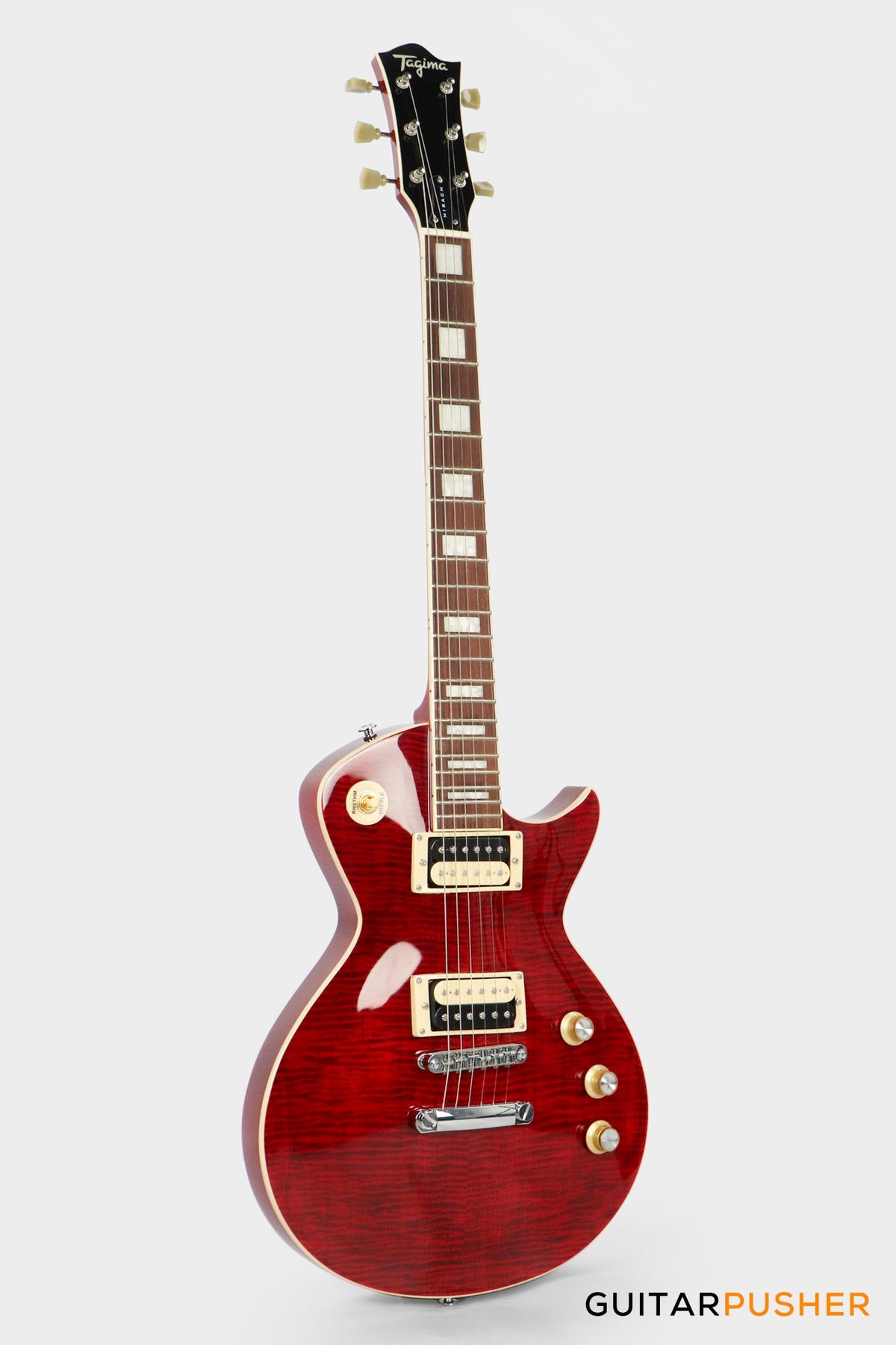 Tagima Mirach FL Flamed Maple Top Les Paul (Transparent Red)