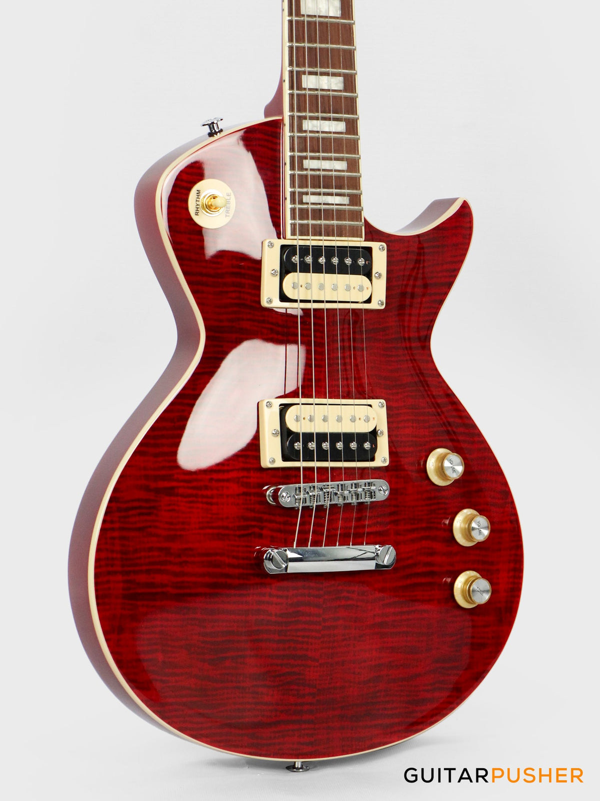 Tagima Mirach FL Flamed Maple Top Les Paul (Transparent Red)