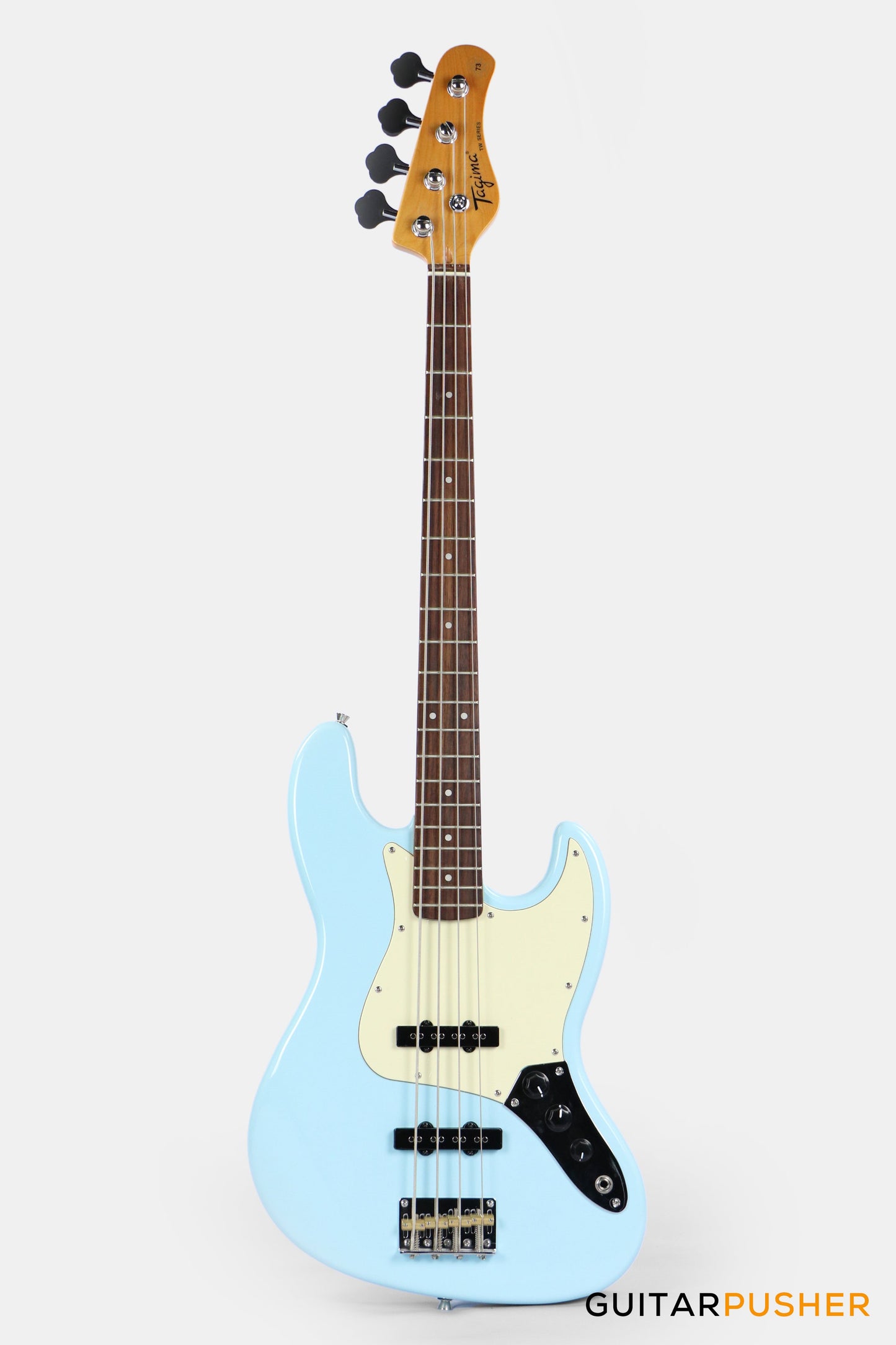 Tagima TW-73 '73 4-String Jazz Lake Placid Blue (Rosewood/Alpine White)
