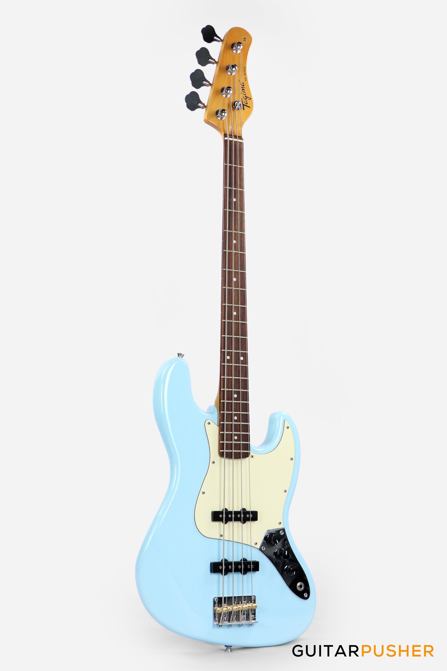 Tagima TW-73 '73 4-String Jazz Lake Placid Blue (Rosewood/Alpine White)