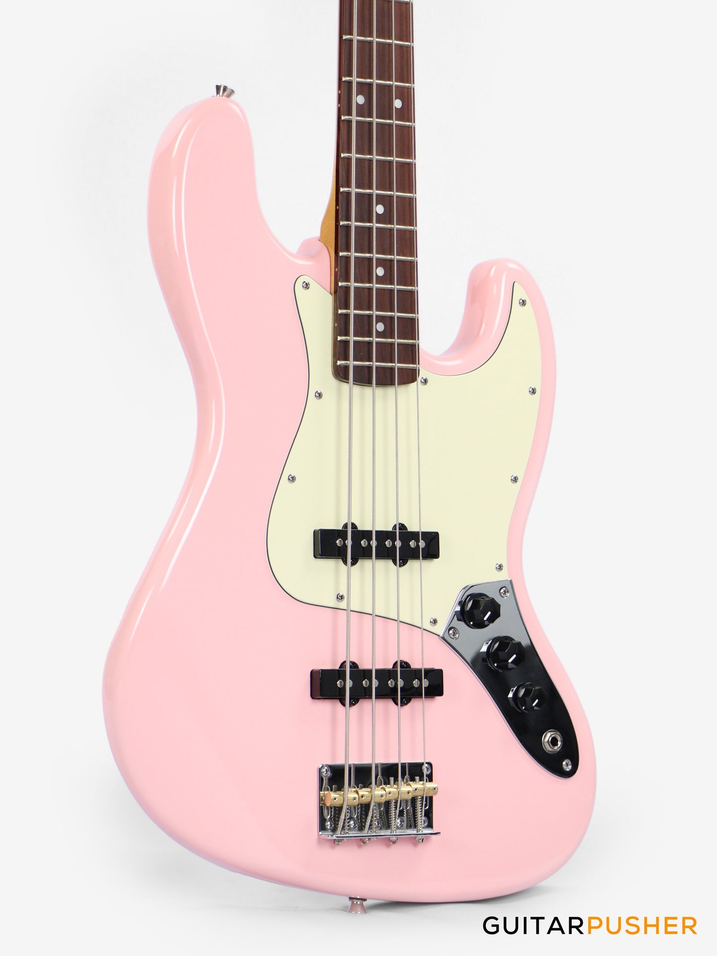 Tagima TW-73 '4-String 73 Jazz Pink (Rosewood/Alpine White)