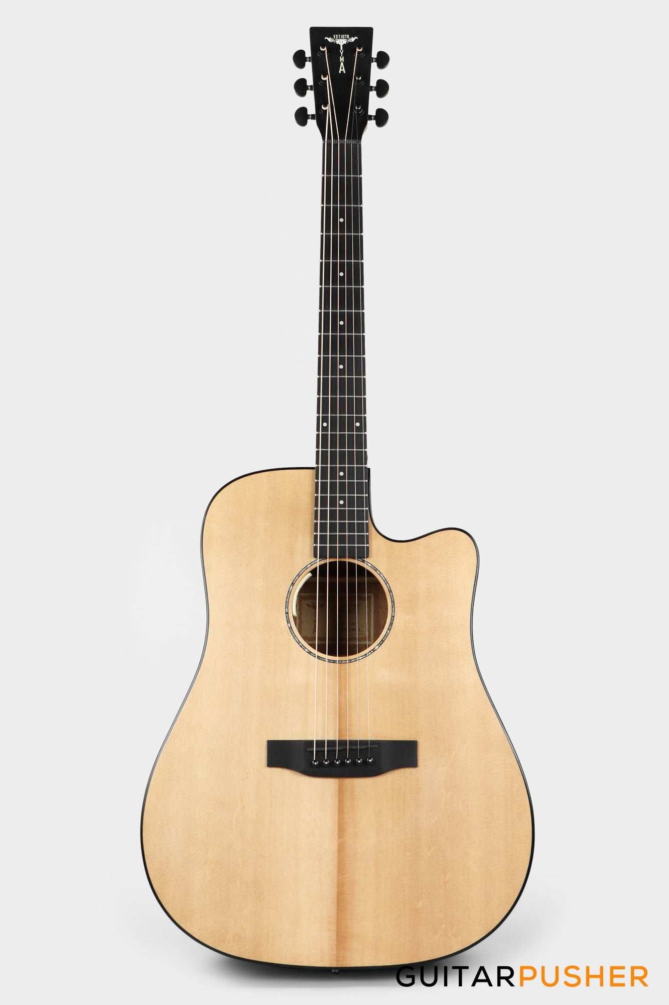 Tyma D-3C NSE Solid Sitka Spruce Top Mahogany Dreadnought Acoustic-Electric Guitar with T-200 MAX preamp