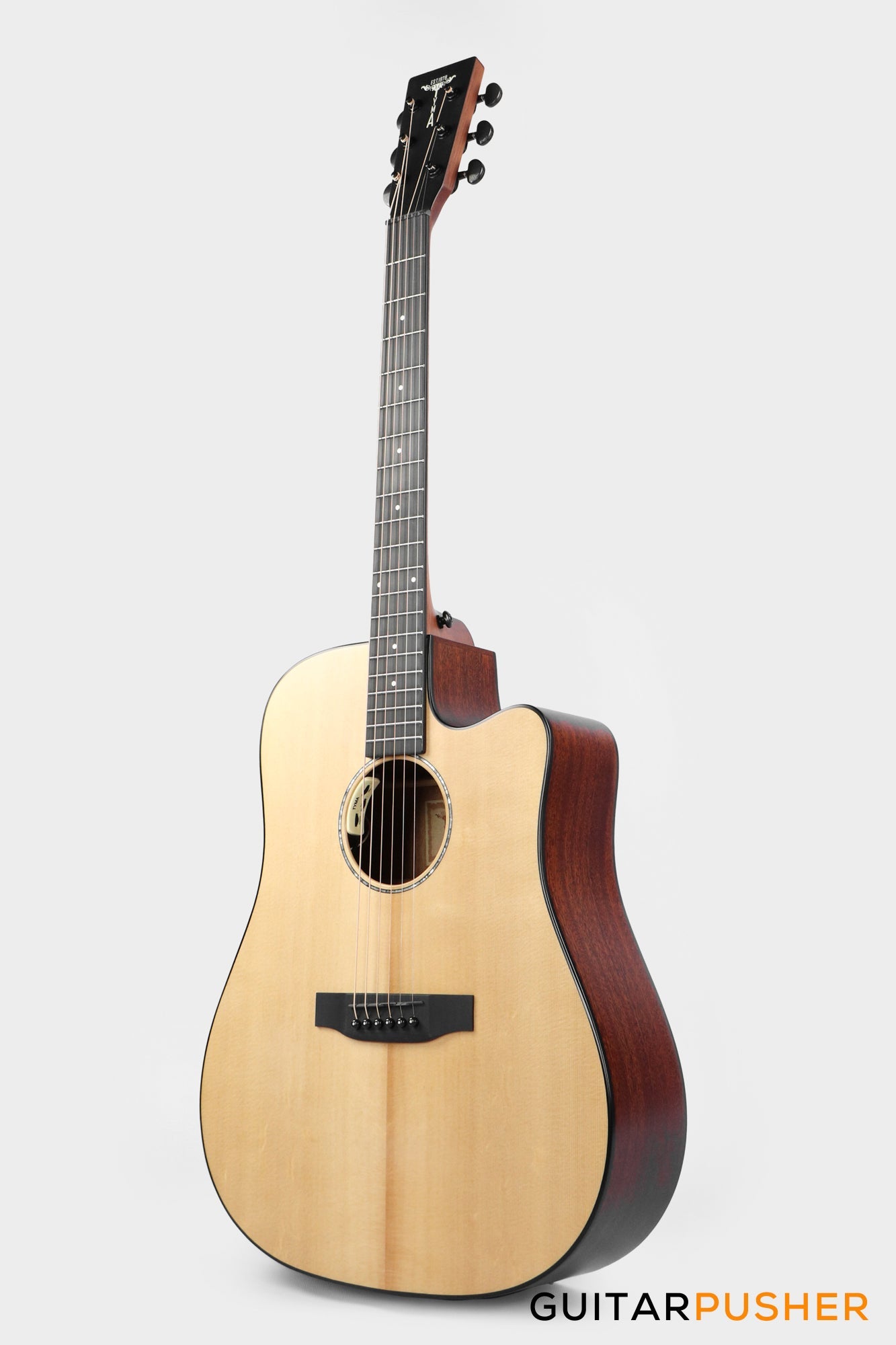 Tyma D-3C NSE Solid Sitka Spruce Top Mahogany Dreadnought Acoustic-Electric Guitar with T-200 MAX preamp