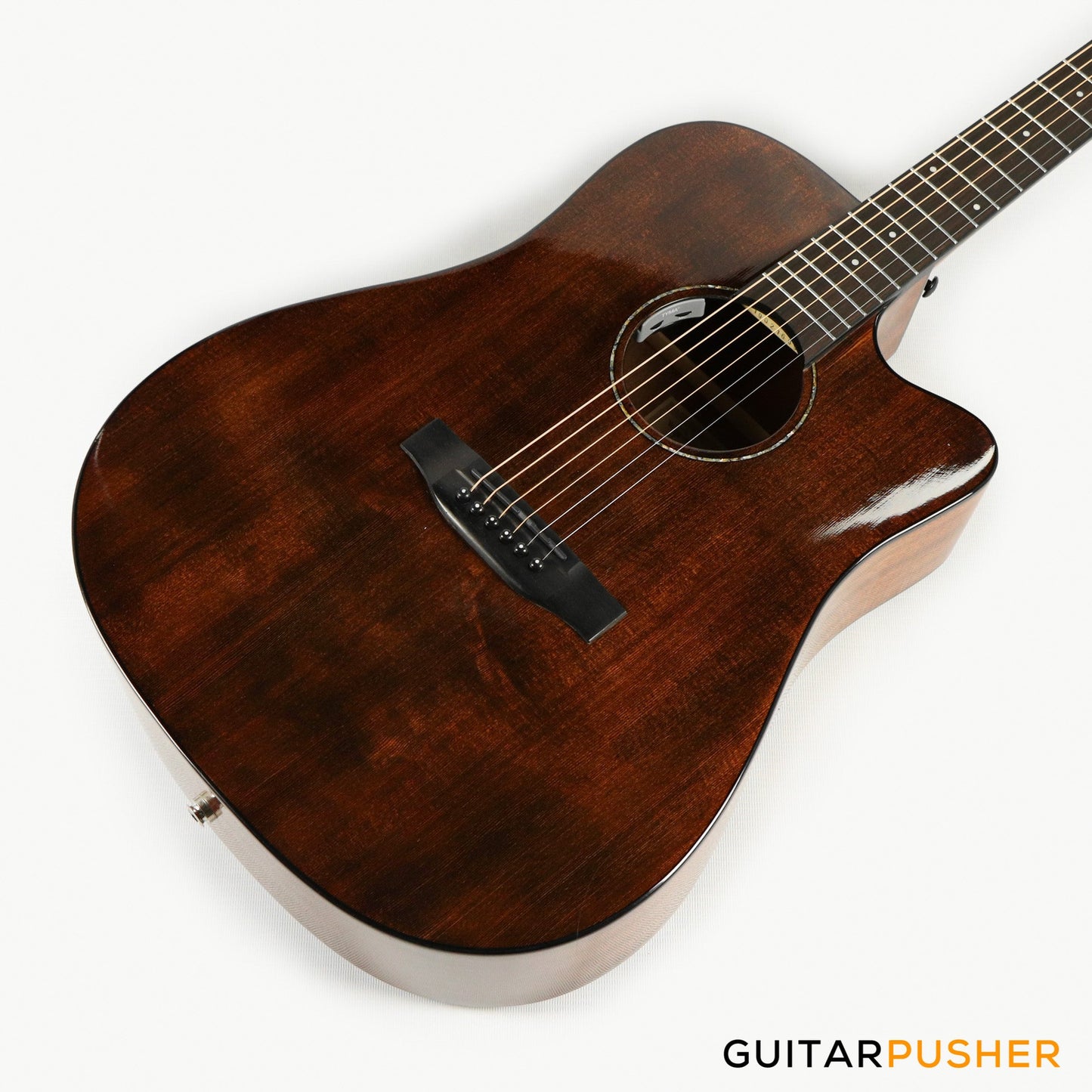 Tyma D-3C RSE Solid Mahogany Top Dreadnought All-Mahogany Acoustic-Electric Guitar with T-200 MAX preamp