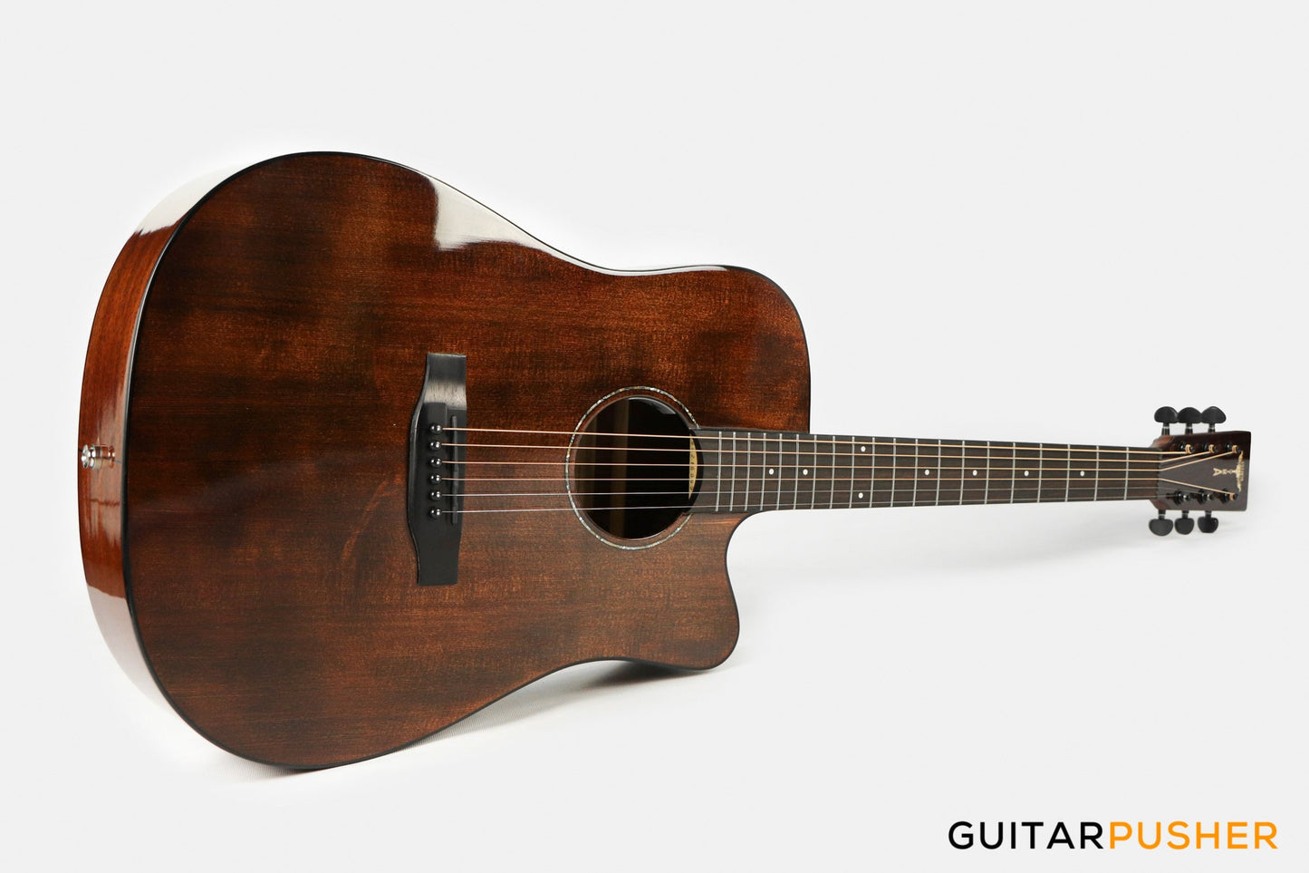 Tyma D-3C RSE Solid Mahogany Top Dreadnought All-Mahogany Acoustic-Electric Guitar with T-200 MAX preamp