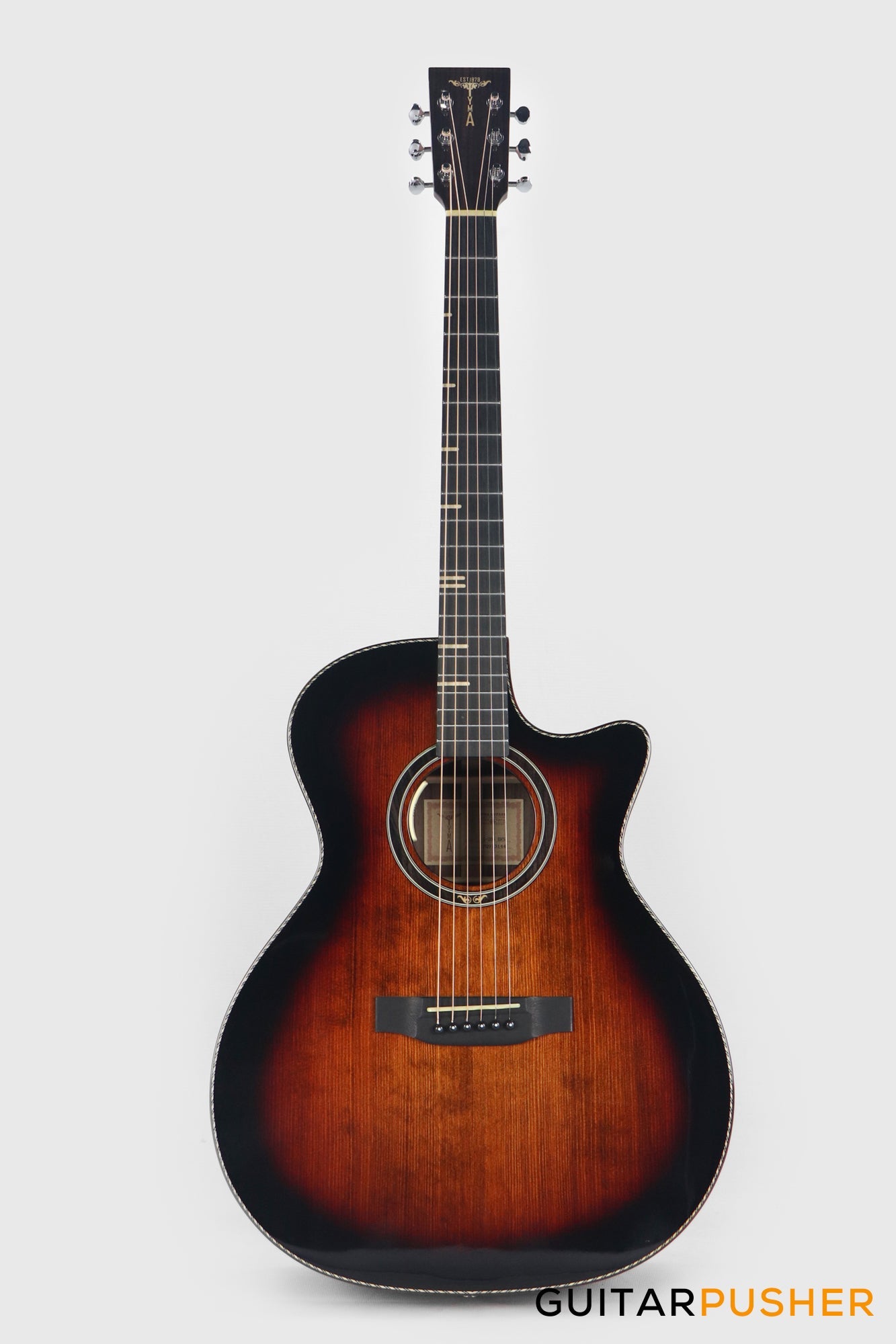 Tyma G-20 BRSE Solid Sitka Spruce Top Mahogany Auditorium Acoustic-Electric Guitar with T-200 MAX preamp