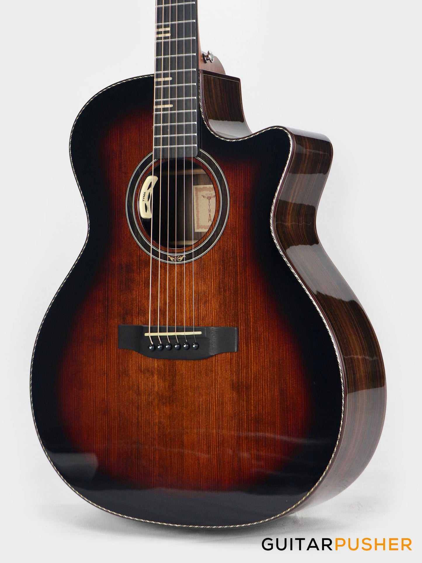 Tyma G-20 BRSE Solid Sitka Spruce Top Mahogany Auditorium Acoustic-Electric Guitar with T-200 MAX preamp