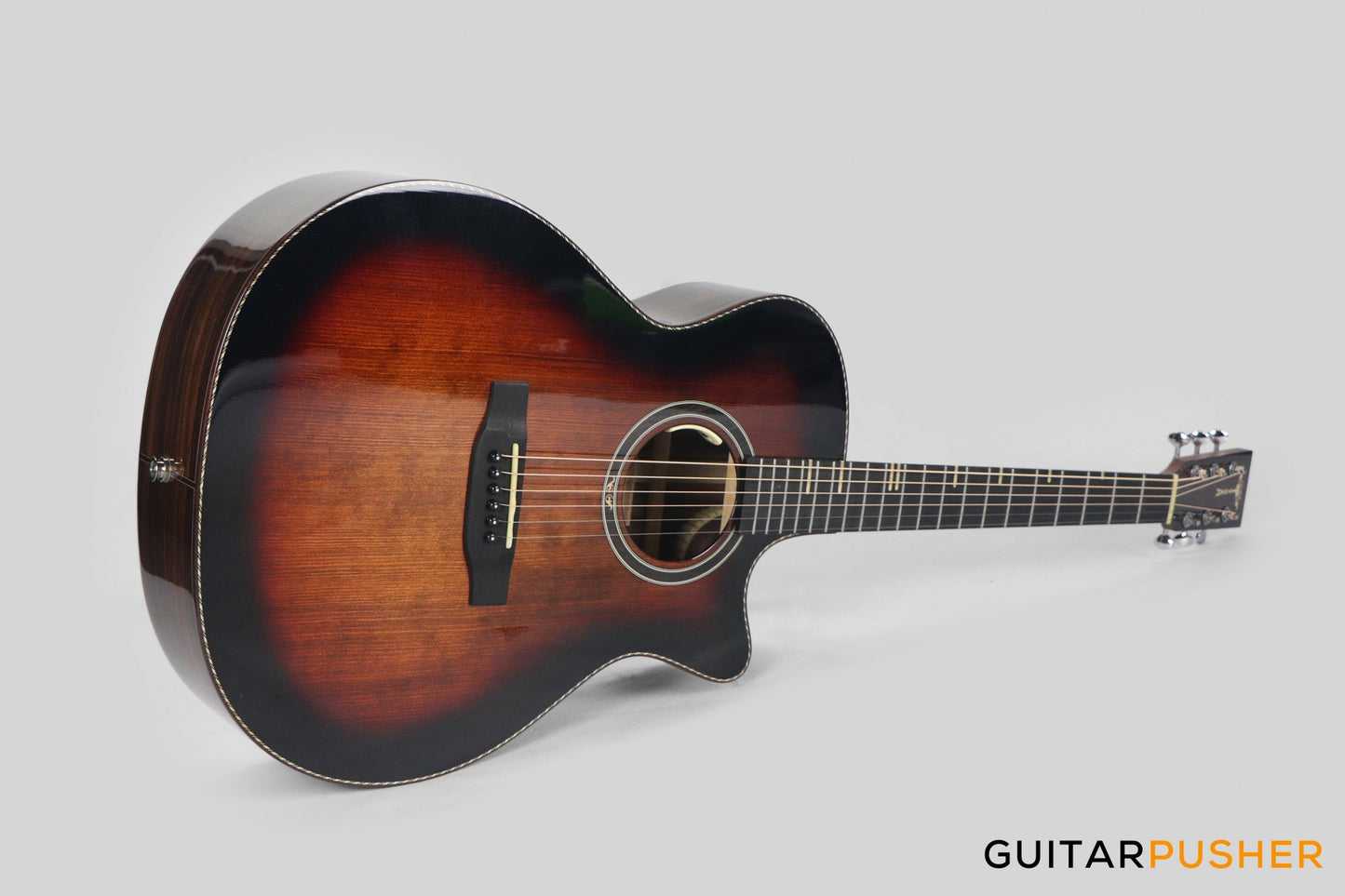 Tyma G-20 BRSE Solid Sitka Spruce Top Mahogany Auditorium Acoustic-Electric Guitar with T-200 MAX preamp