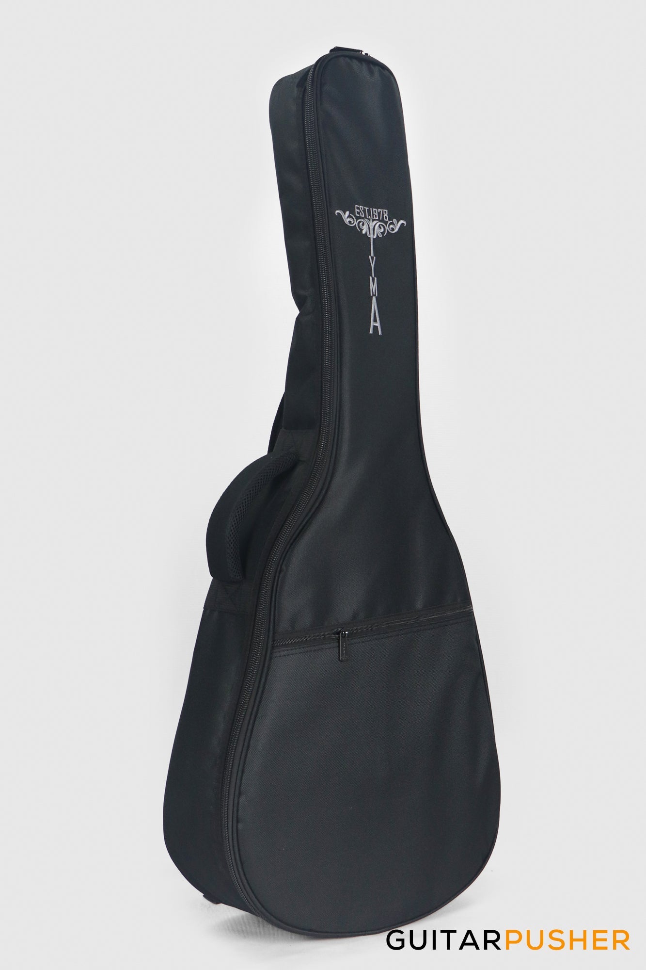 Tyma HM-350ME Solid Mahogany Top Mahogany Mini Jumbo Acoustic-Electric Guitar with T-200 MAX preamp