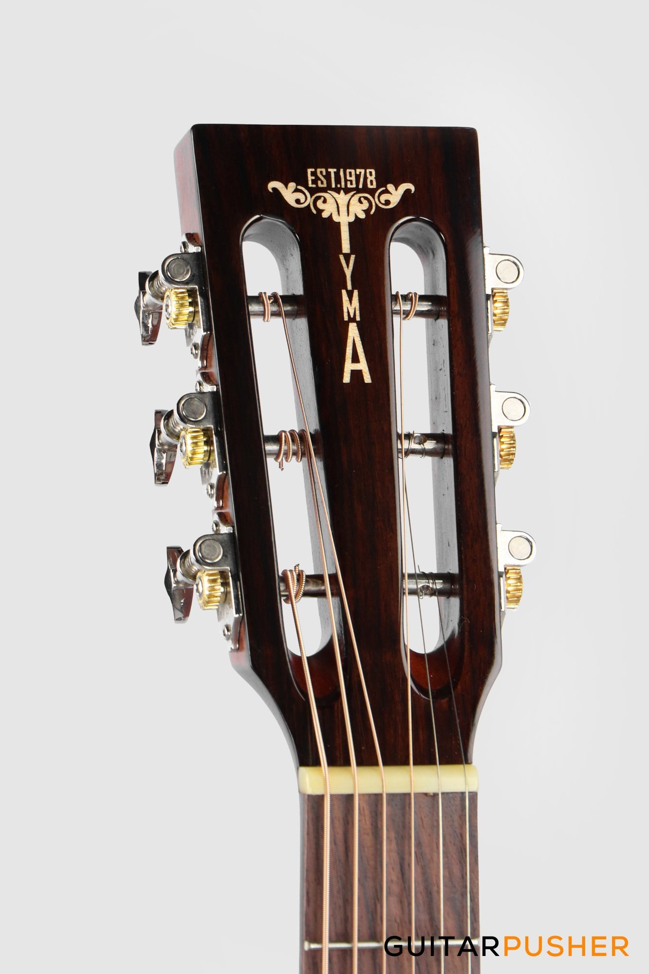 Tyma P-18E BK Solid Top 00 Parlor Acoustic-Electric Guitar with T-200 MAX preamp