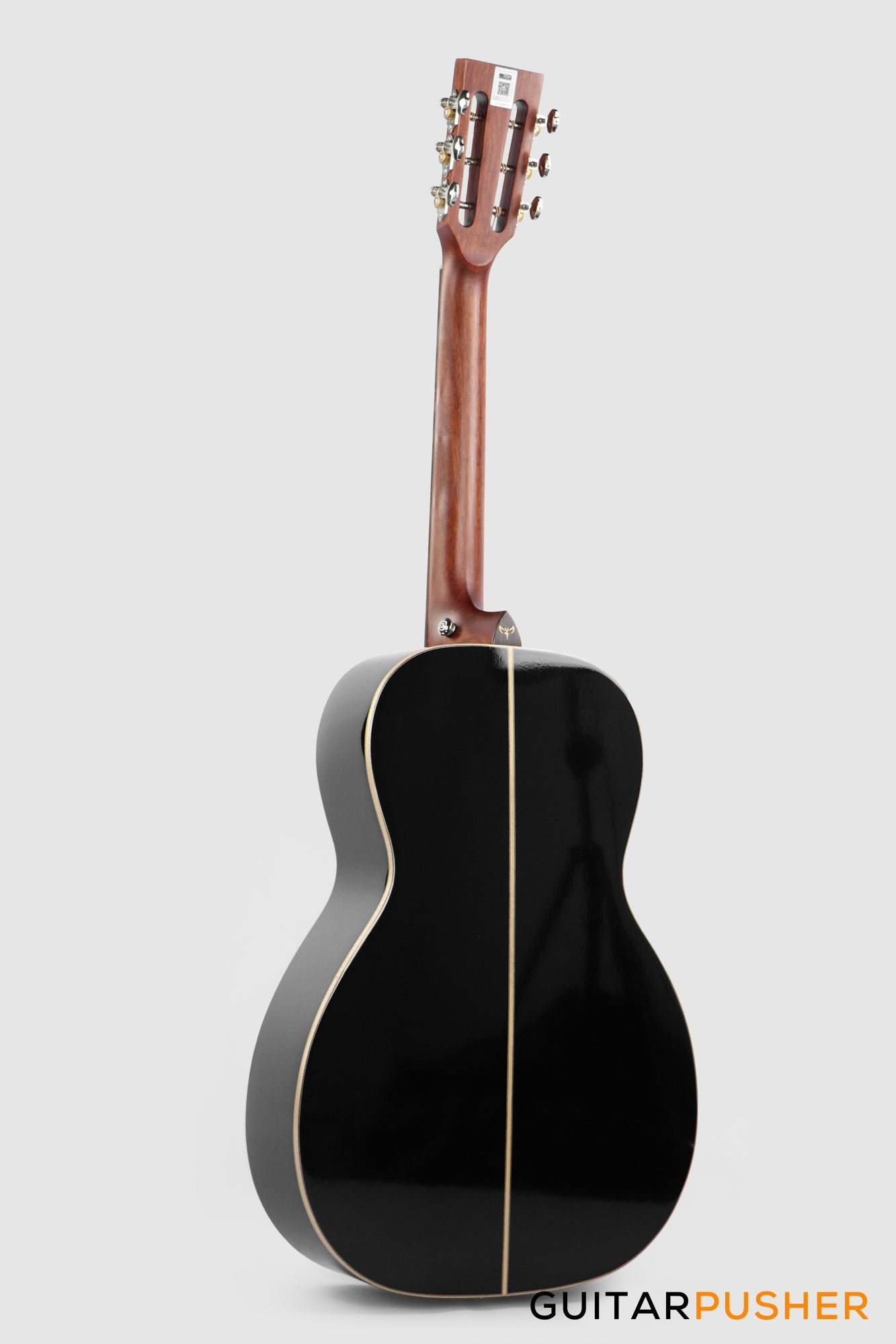 Tyma P-18E BK Solid Top 00 Parlor Acoustic-Electric Guitar with T-200 MAX preamp
