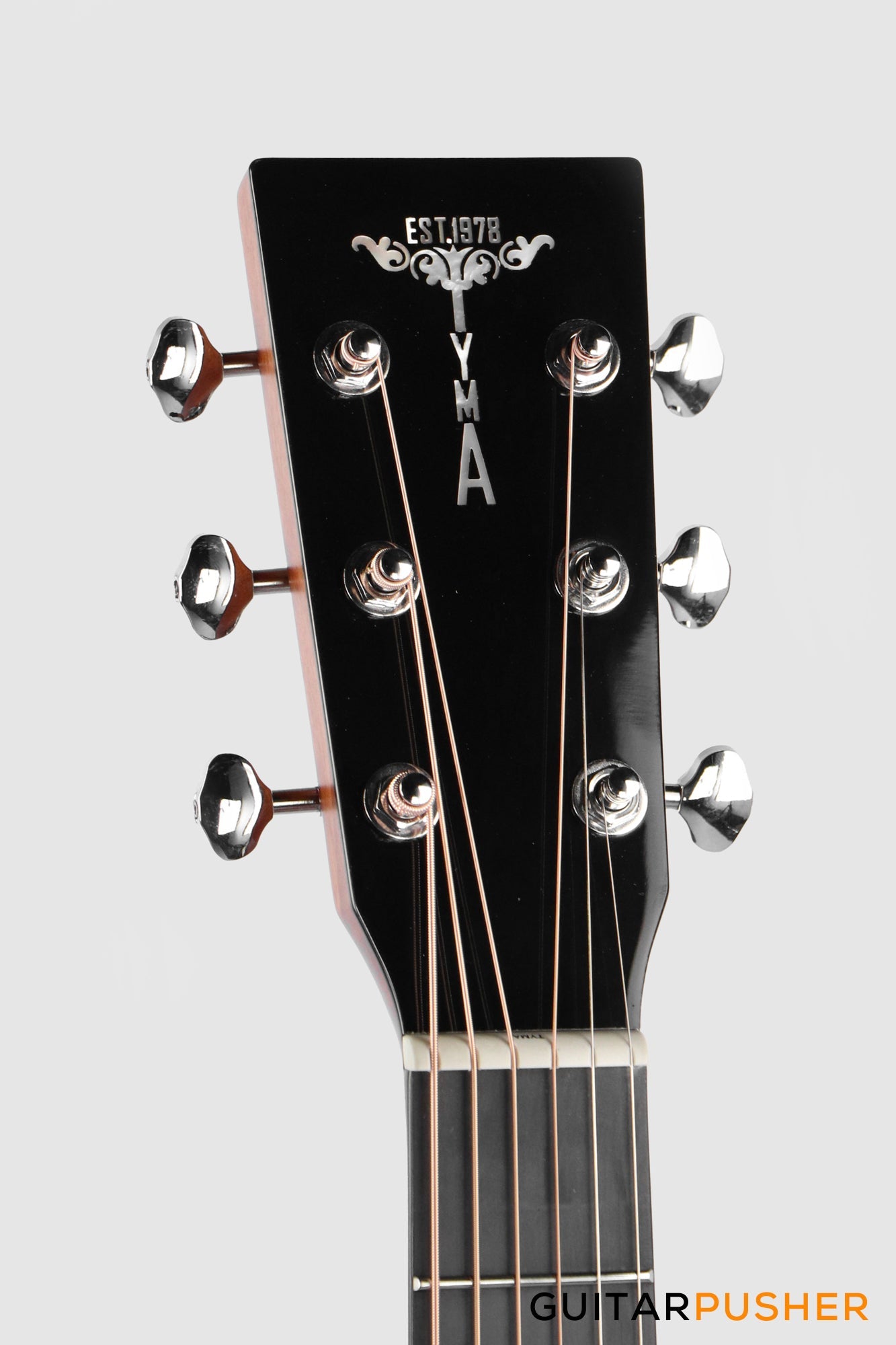 Tyma TD-10E Solid Sitka Spruce Top African Peach Core Dreadnought Acoustic-Electric Guitar with T-200 MAX preamp