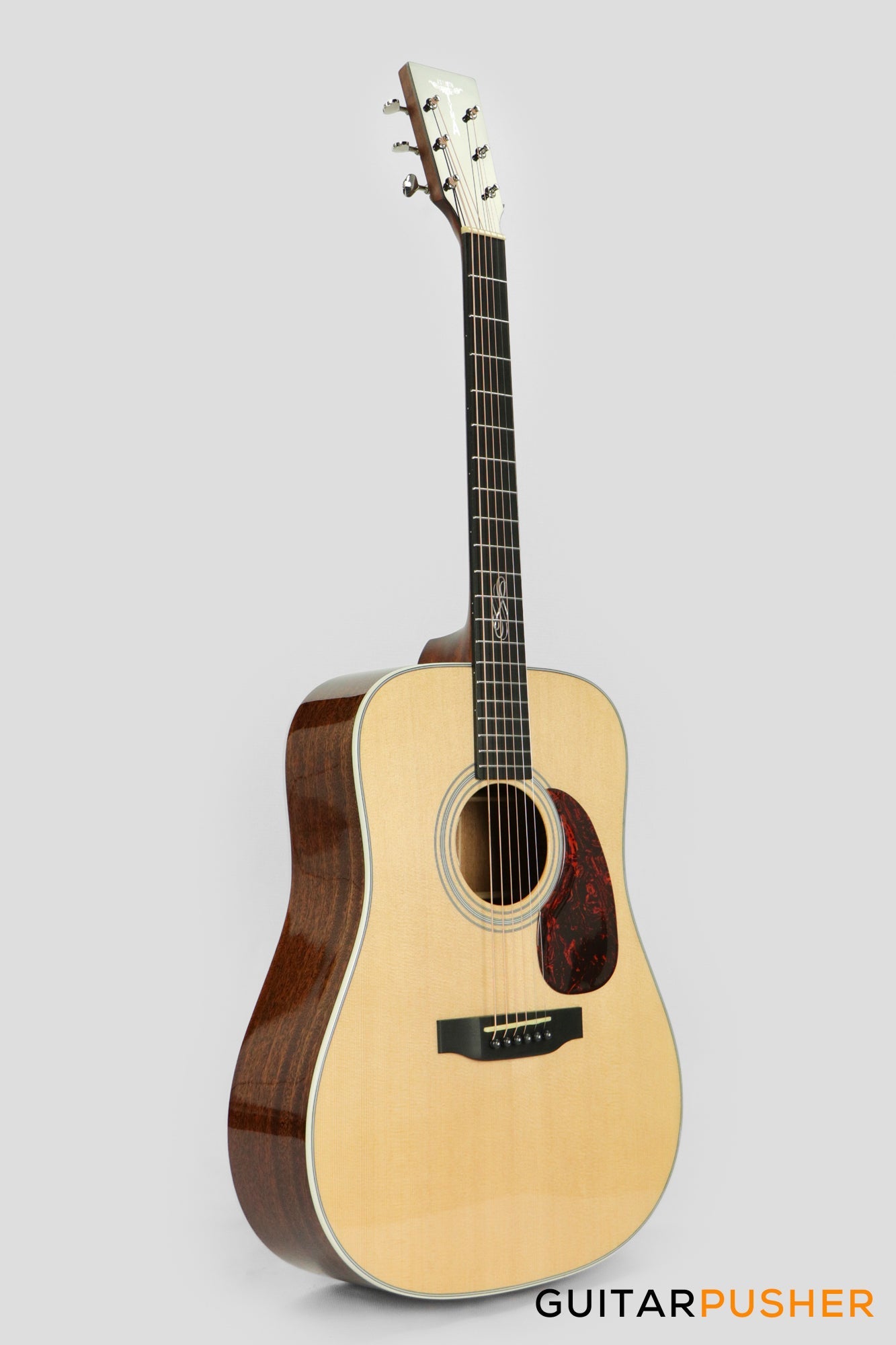 Tyma TD-15E Solid Sitka Spruce Top Dreadnought Acoustic-Electric Guitar with T-200 MAX preamp