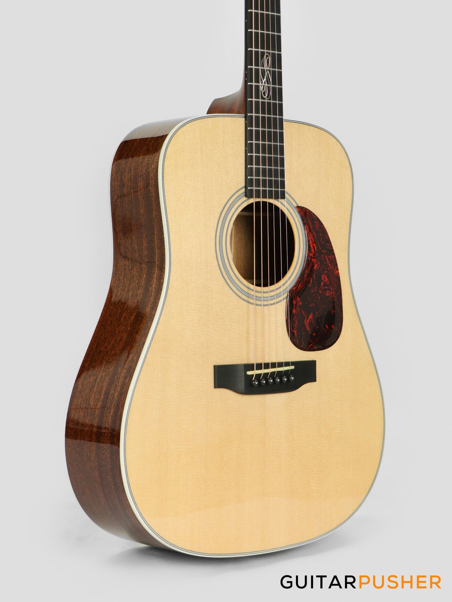 Tyma TD-15E Solid Sitka Spruce Top Dreadnought Acoustic-Electric Guitar with T-200 MAX preamp