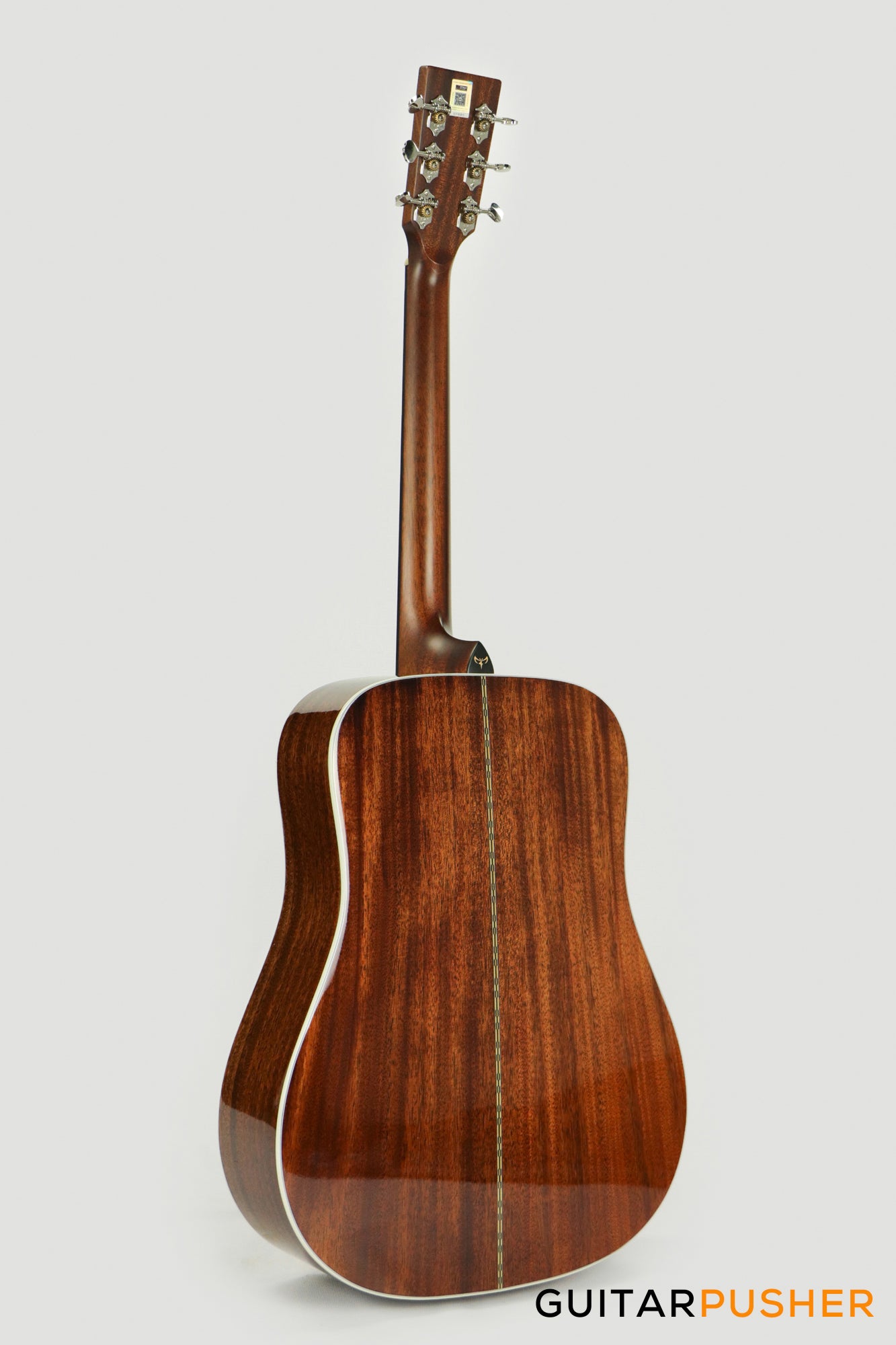 Tyma TD-15E Solid Sitka Spruce Top Dreadnought Acoustic-Electric Guitar with T-200 MAX preamp
