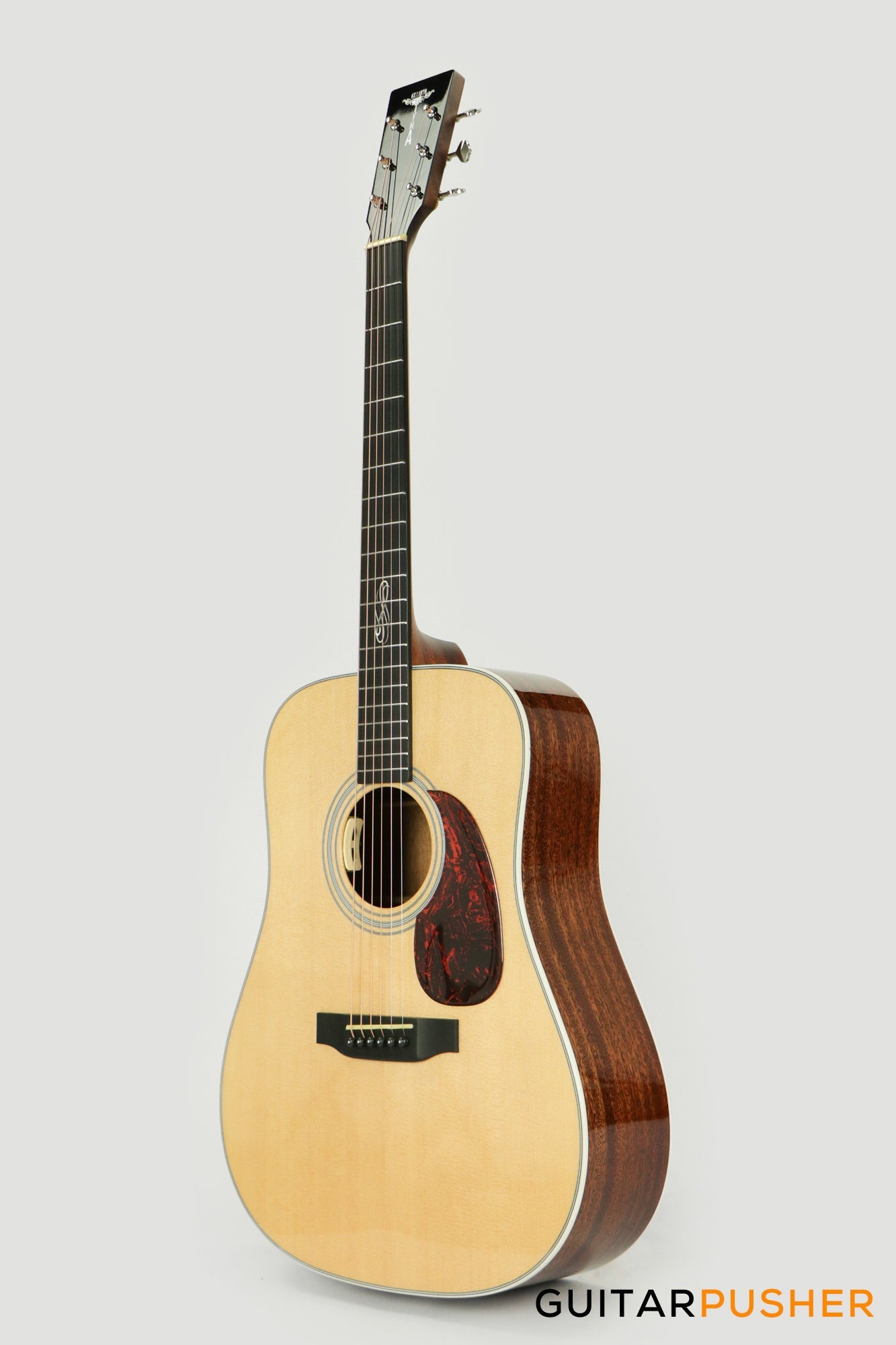 Tyma TD-15E Solid Sitka Spruce Top Dreadnought Acoustic-Electric Guitar with T-200 MAX preamp