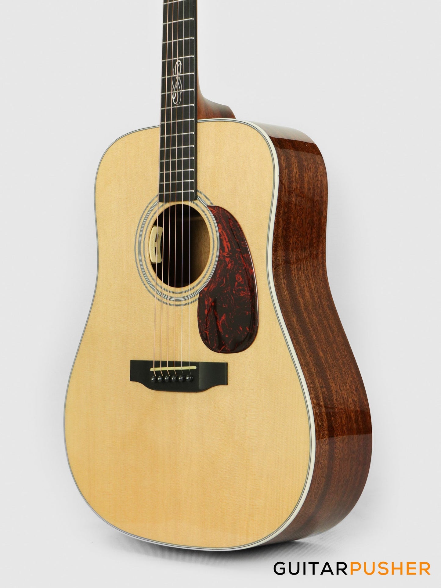 Tyma TD-15E Solid Sitka Spruce Top Dreadnought Acoustic-Electric Guitar with T-200 MAX preamp