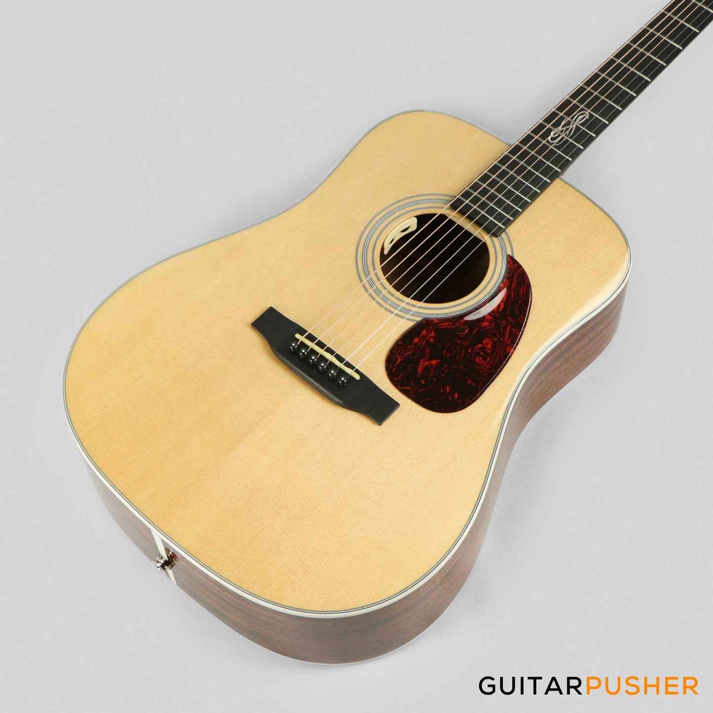 Tyma TD-15E Solid Sitka Spruce Top Dreadnought Acoustic-Electric Guitar with T-200 MAX preamp