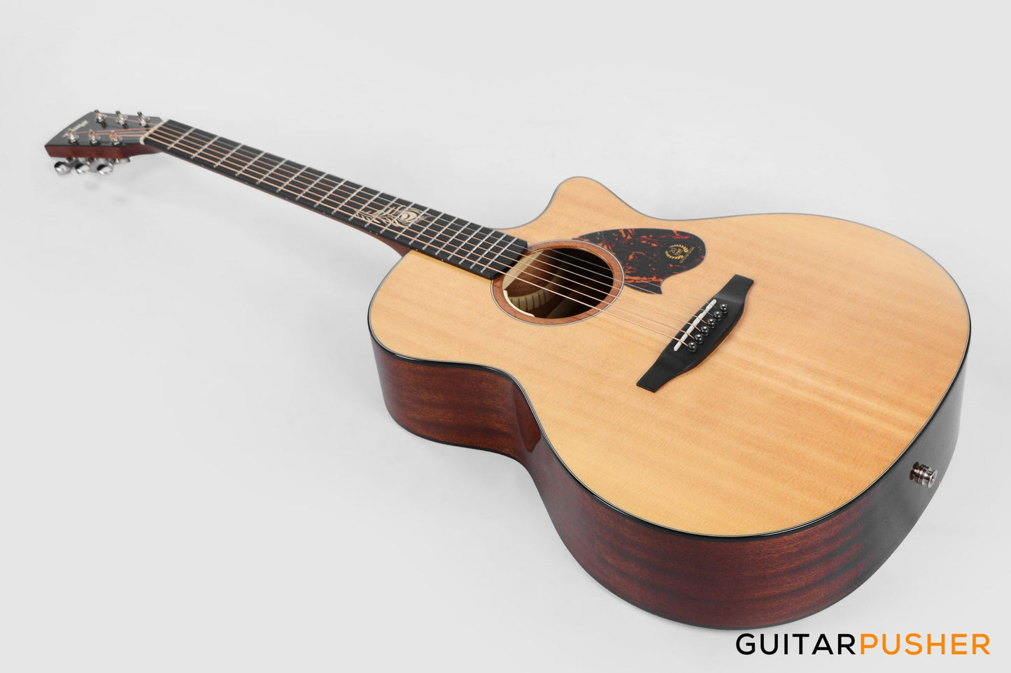 Tyma TG-5E PRO Solid Sitka Spruce Top Sapele Grand Auditorium Acoustic-Electric Guitar with T200 MAX preamp