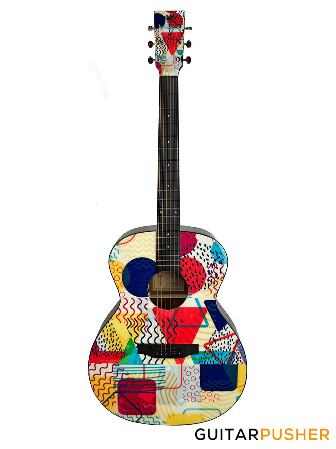 Tyma V-3 Popular Solid Sitka Spruce Top Mahogany Auditorium Acoustic-Electric Guitar with T-50 preamp