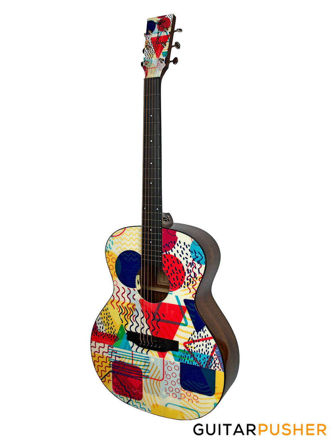 Tyma V-3 Popular Solid Sitka Spruce Top Mahogany Auditorium Acoustic-Electric Guitar with T-50 preamp