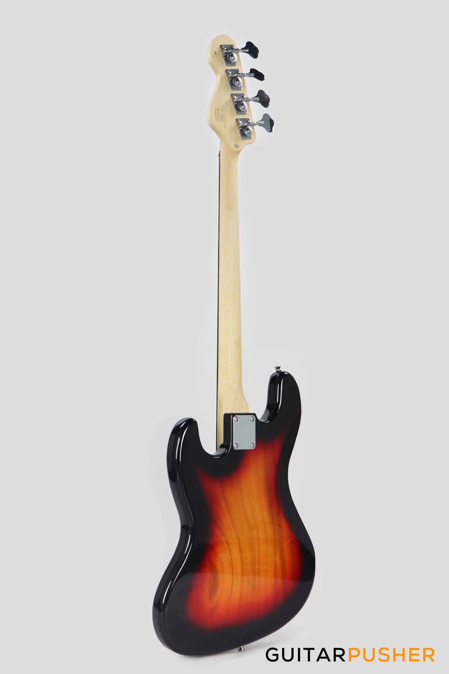 Vintage Coaster Series V49 4-String JB Bass w/ Kinsman 10-Watt Bass Amplifier, Gig Bag, & Accessories - 3-Tone Sunburst