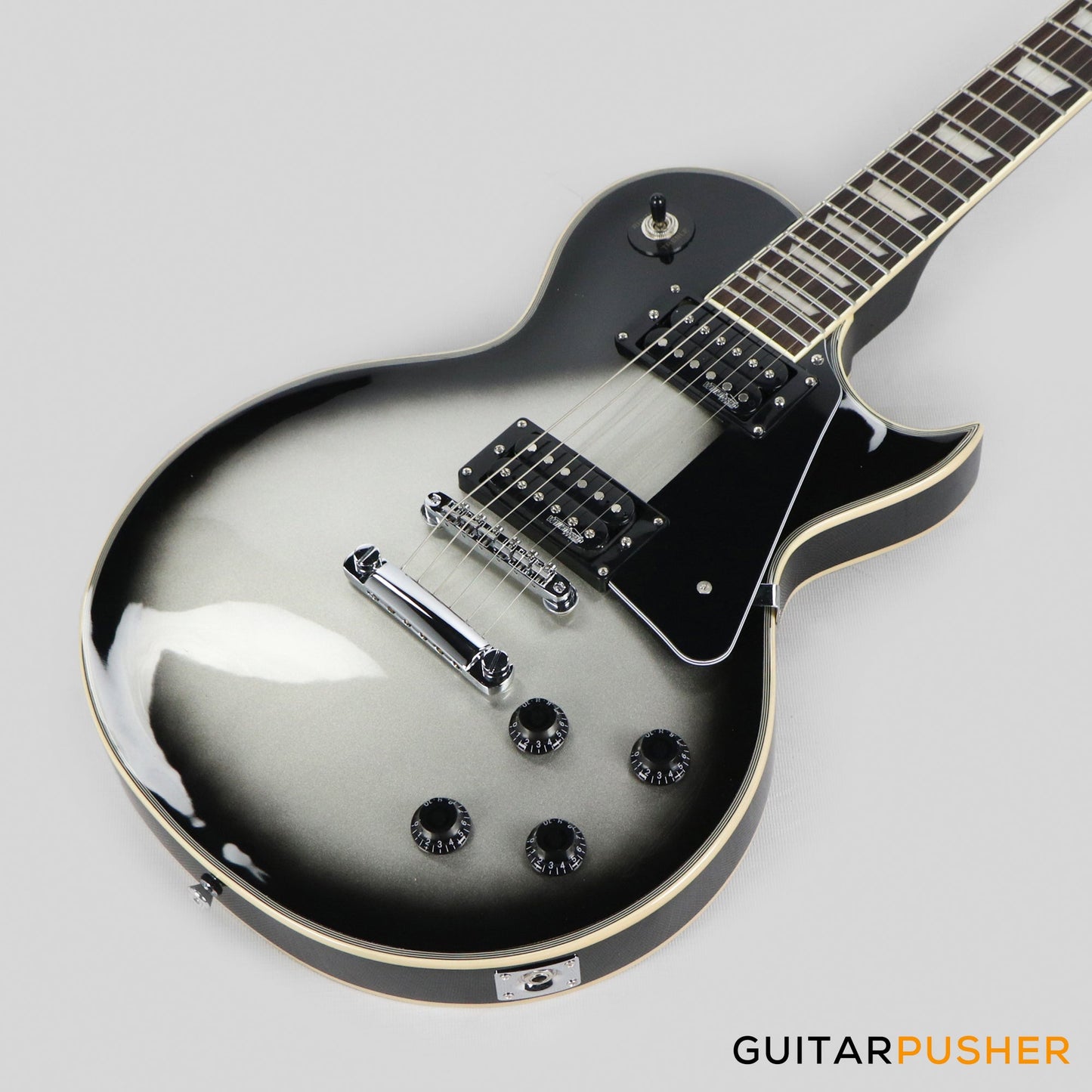 Vintage V100 Reissued Singlecut Electric Guitar - Silverburst