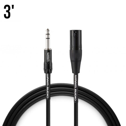 Warm Audio Pro Series Studio & Live XLR Male to TRS Male Cable