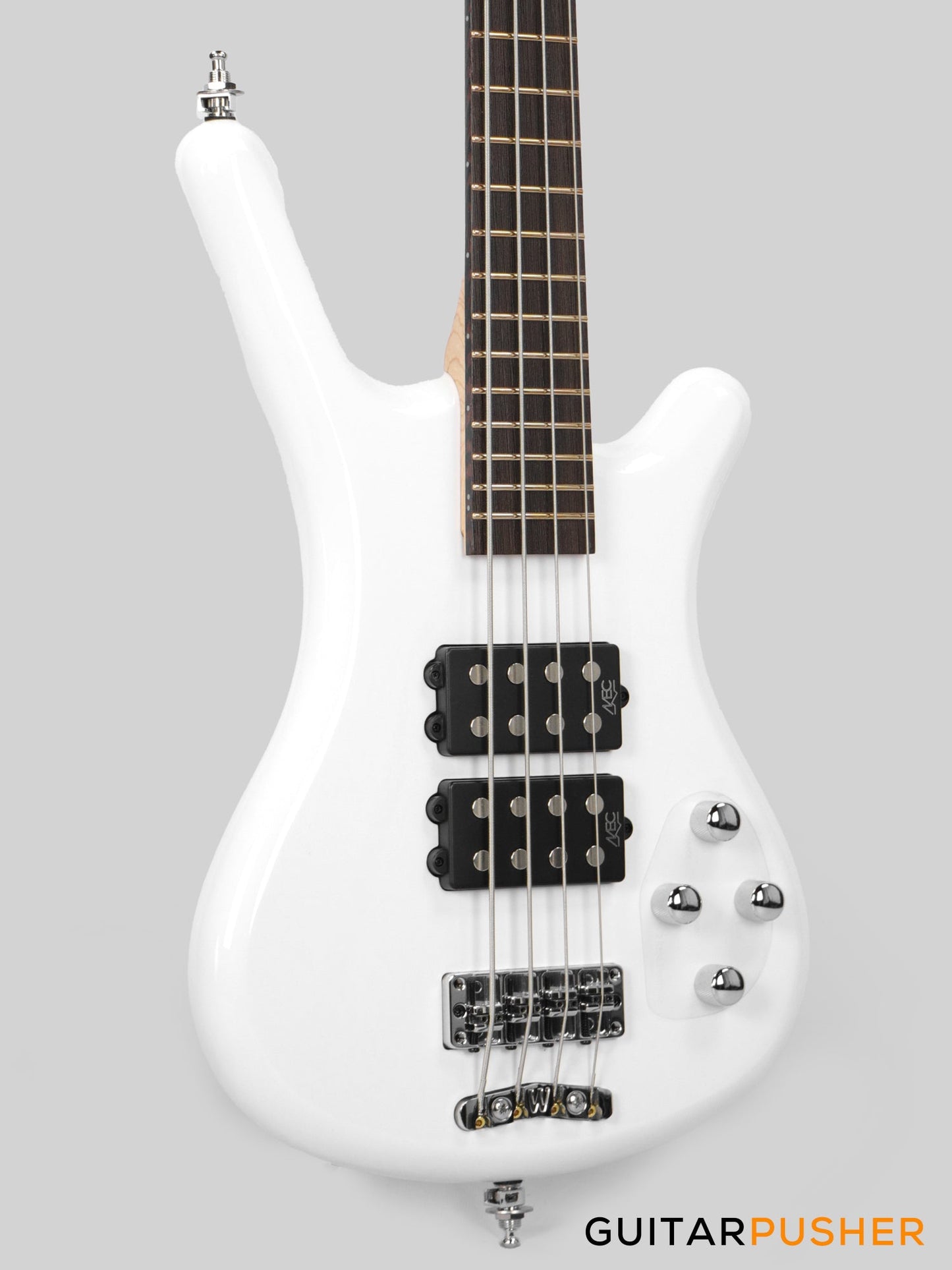 Rockbass by Warwick Corvette $$ 4-String Bass Guitar - Solid White High Polish