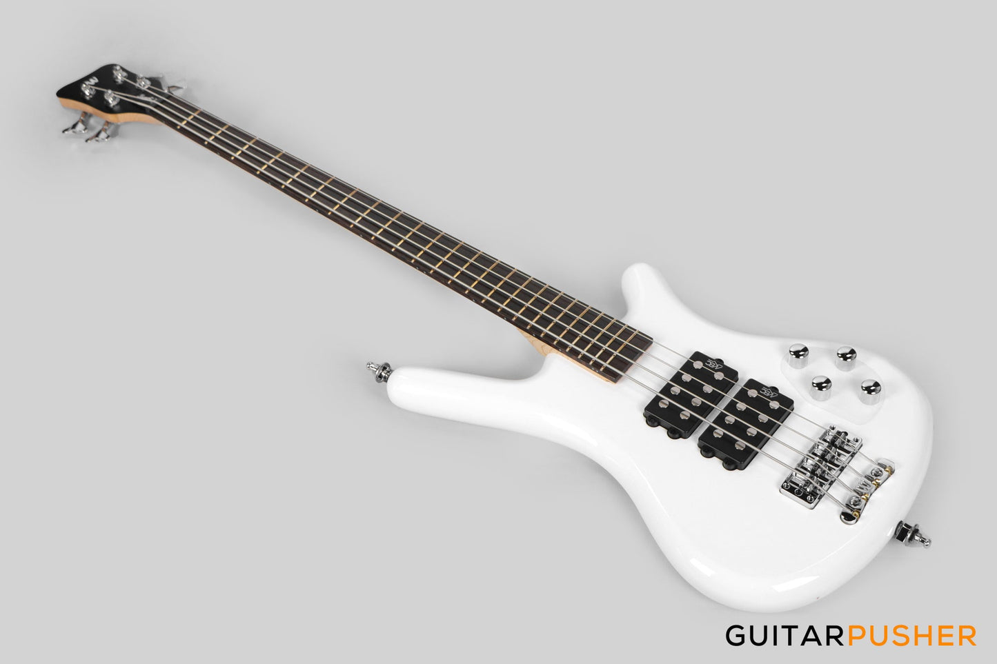Rockbass by Warwick Corvette $$ 4-String Bass Guitar - Solid White High Polish