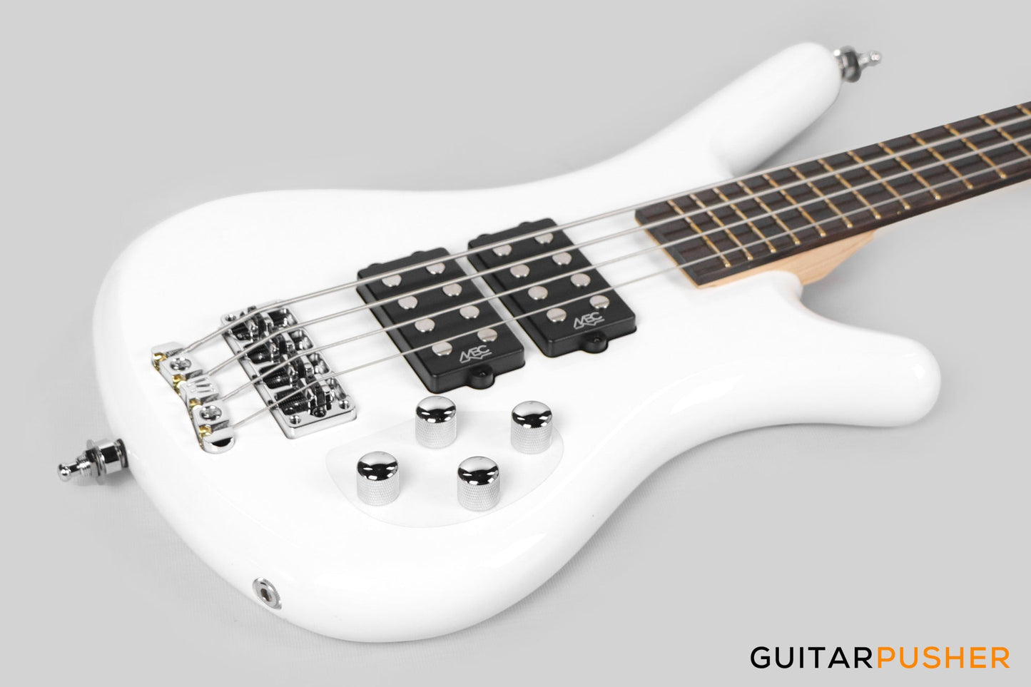 Rockbass by Warwick Corvette $$ 4-String Bass Guitar - Solid White High Polish
