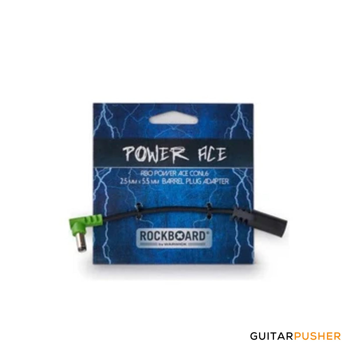 Rockboard by Warwick Power Ace Barrel Plug Converter - 2.1 x 5.5mm to 2.5 x 5.5mm Barrel Plug