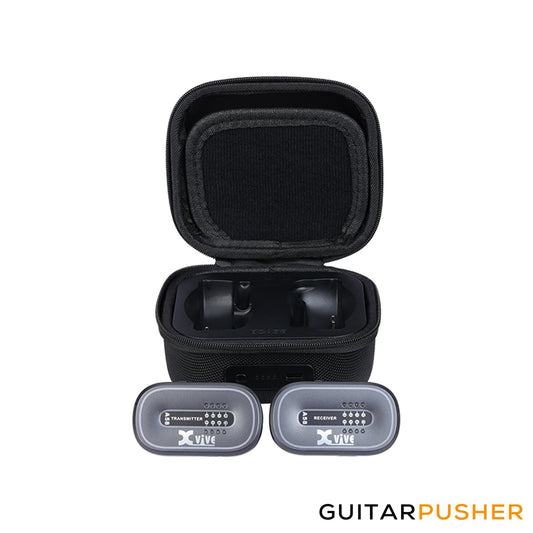 Xvive Audio AC58 5.8GHz Wireless Guitar System & Charging Case (Black)