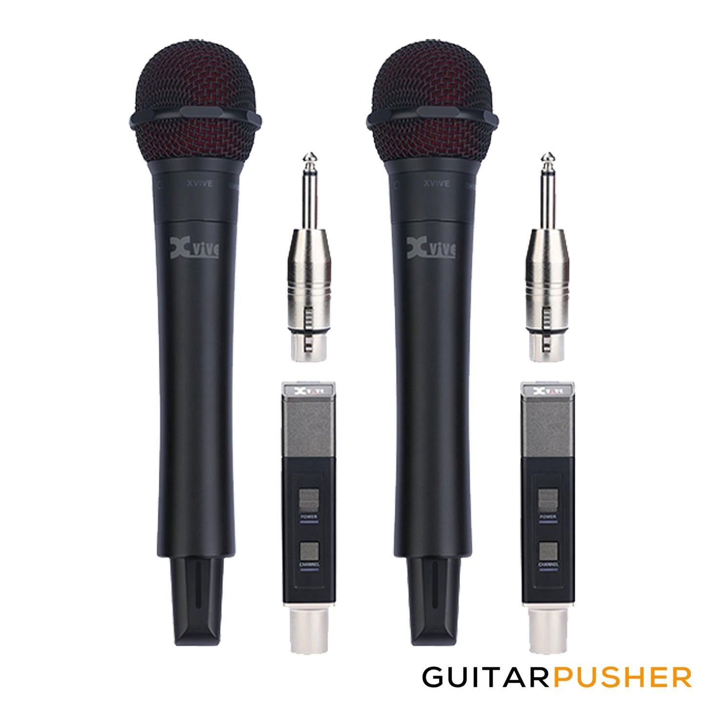 Xvive Audio M5D Wireless Two-Microphone Set (Black)
