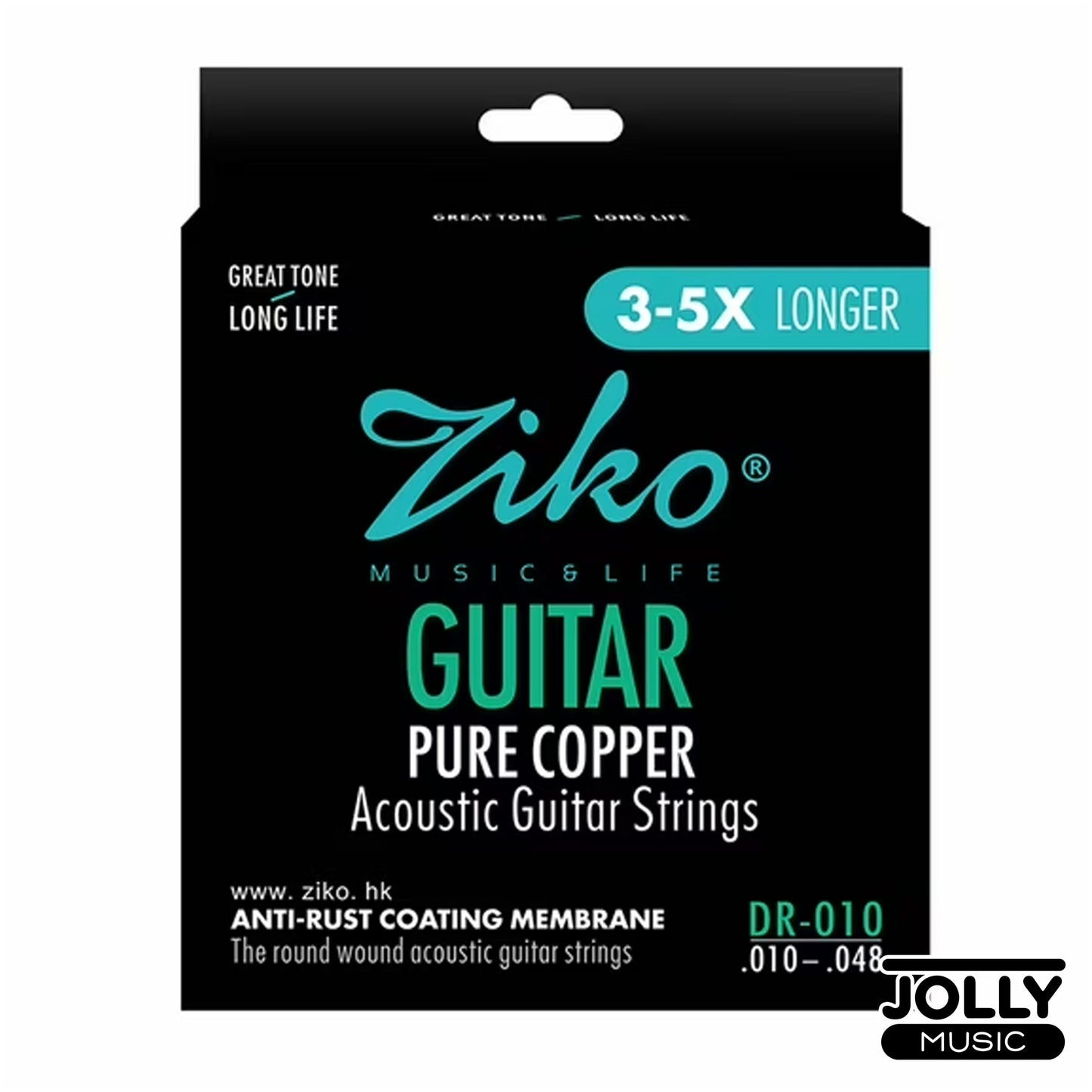 Ziko Pure Copper Anti-Rust Coating Membrane Acoustic Guitar Strings