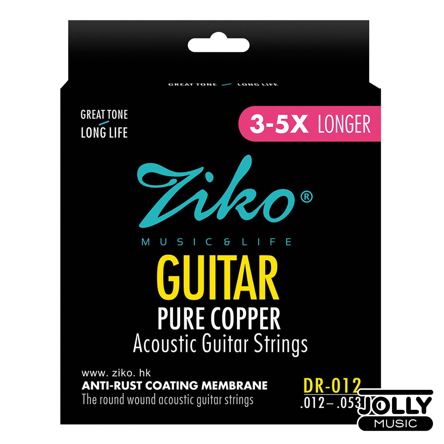 Ziko Pure Copper Anti-Rust Coating Membrane Acoustic Guitar Strings