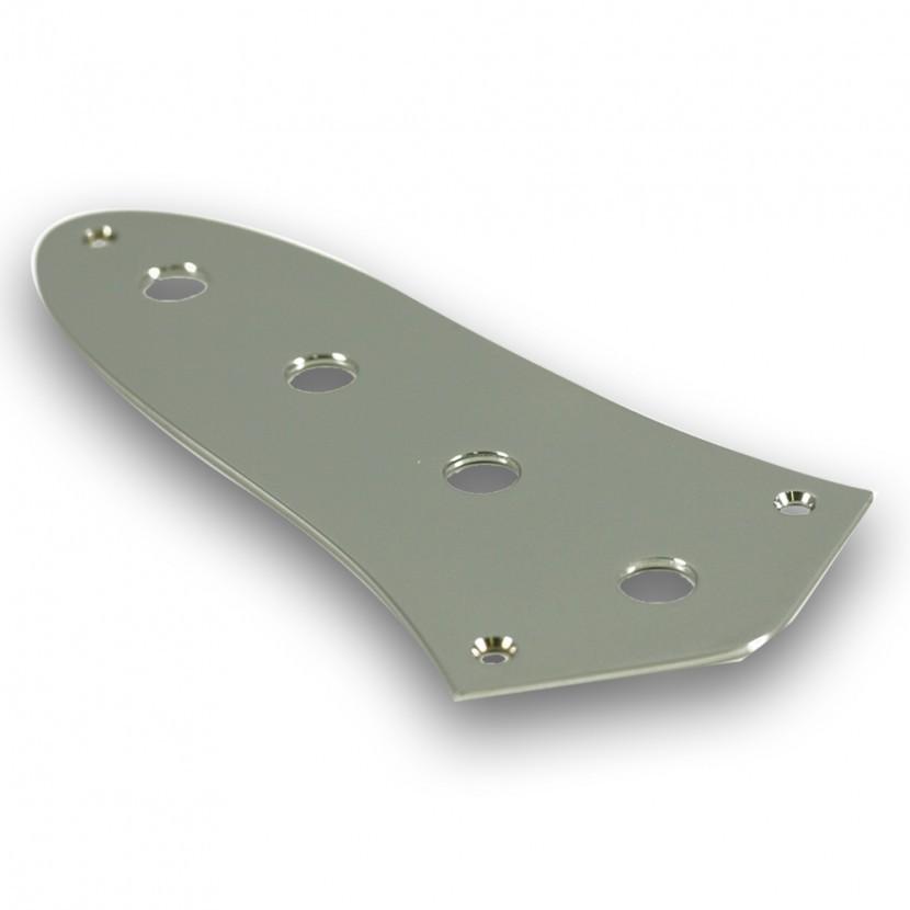 Fender Original Control Plate for Jazz Bass (Chrome) 099-2057-100 - GuitarPusher