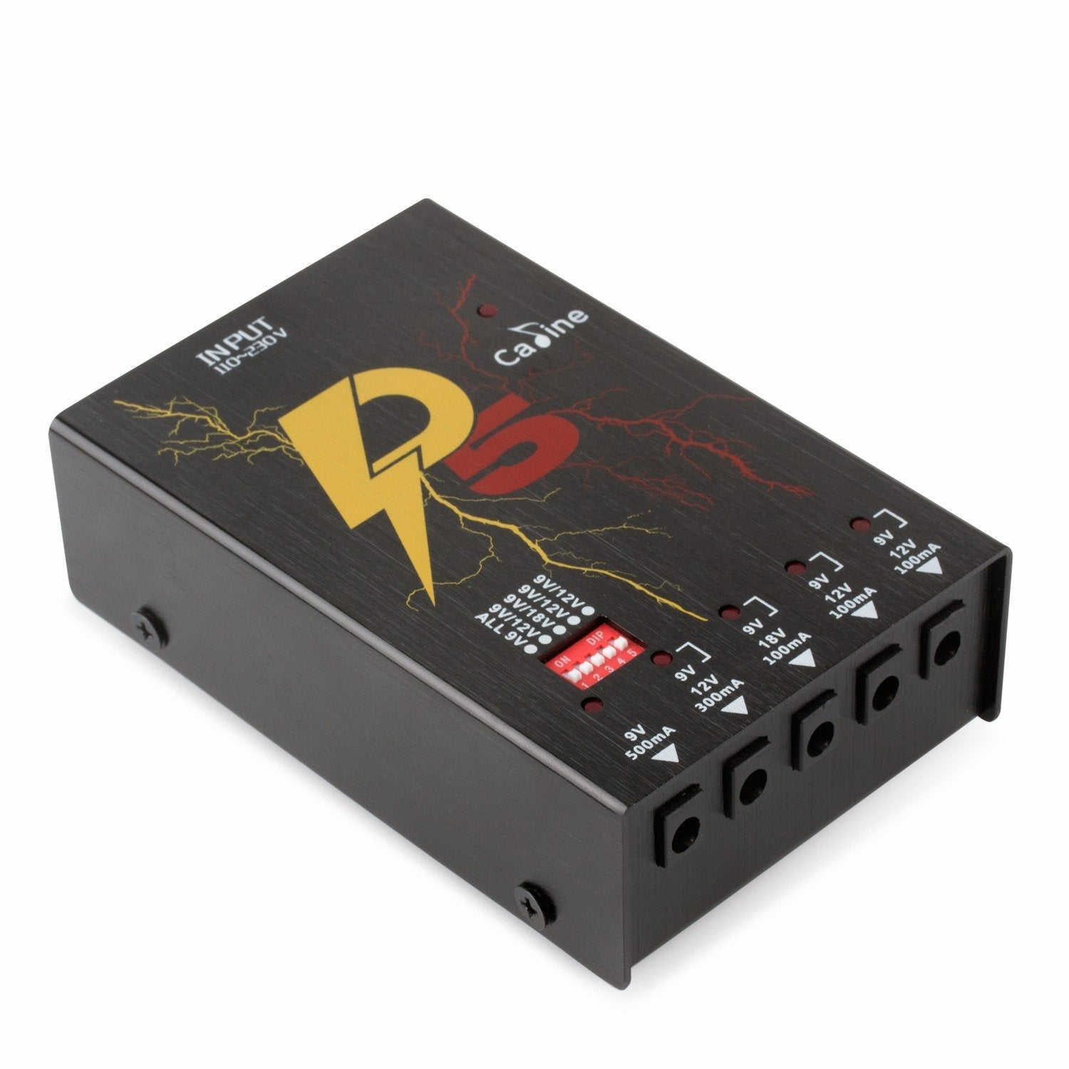 Caline P5 Isolated Power Supply 5 Output DC9V 12V 18V Effect Pedals with Short Circuit Protection - GuitarPusher