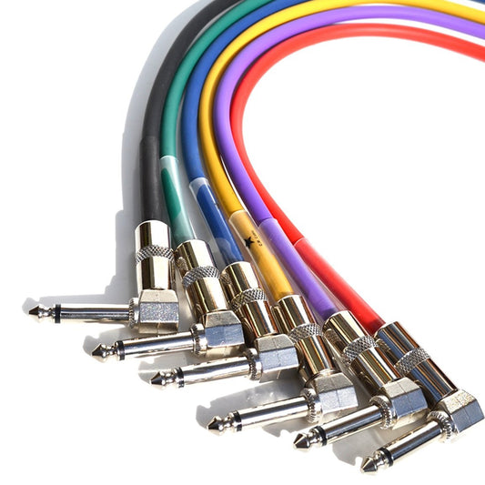 Joyo CM-05 1.2 ft Patch Cable set (6 pcs multi color)