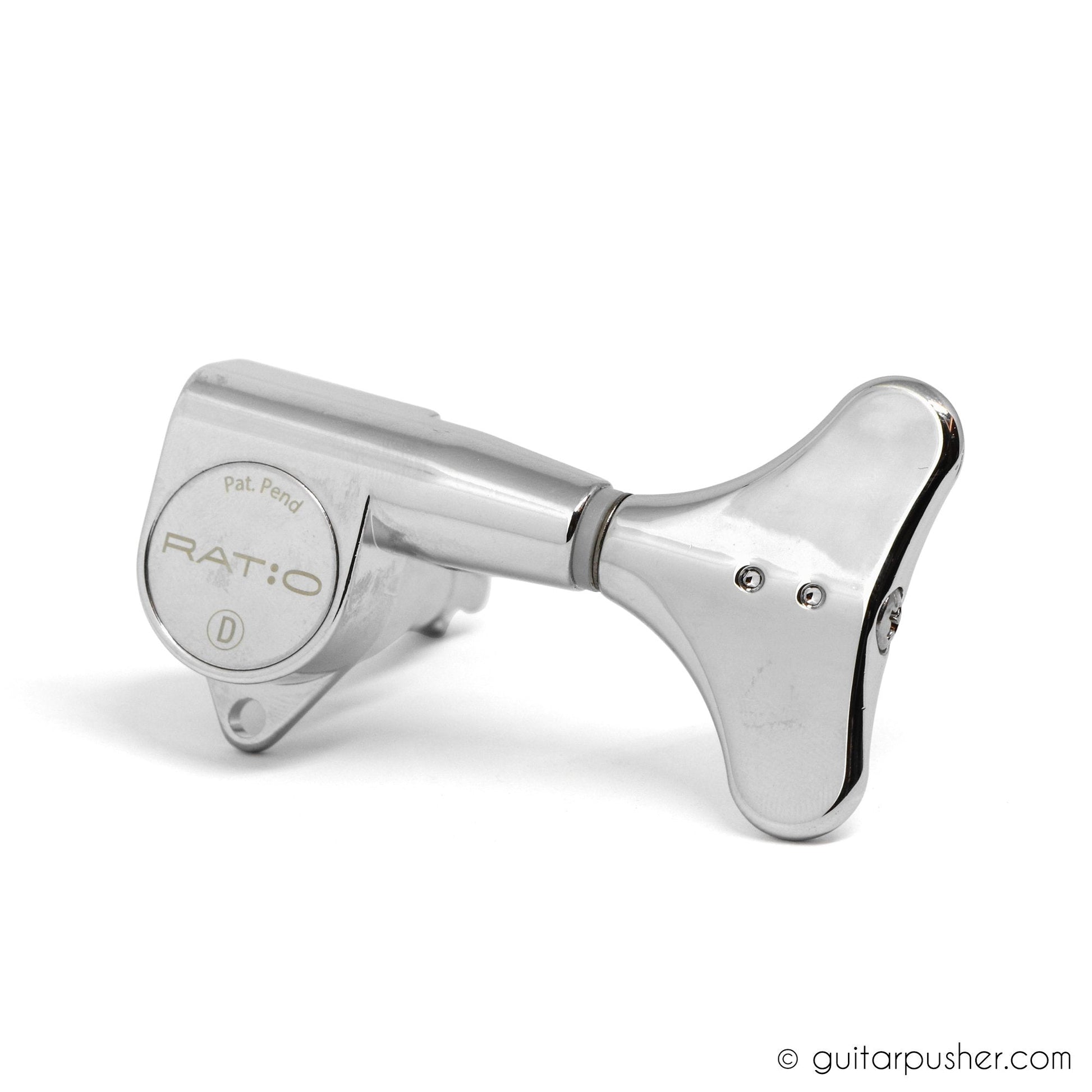Graphtech Single Ratio Tuner for Bass Modern Style Machine Head - Chrome - GuitarPusher