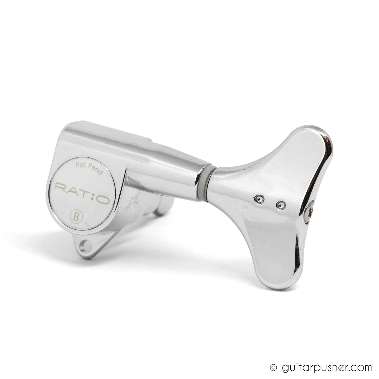 Graphtech Single Ratio Tuner for Bass Modern Style Machine Head - Chrome - GuitarPusher